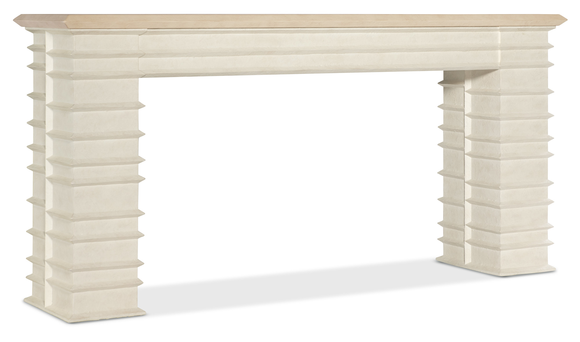 Photos - Sofa A&D Hooker Furniture 7228-85134 Commerce and Market 68" Wide Resin and Wood Table Textured Alabaster Indoor Furniture Tables Con 