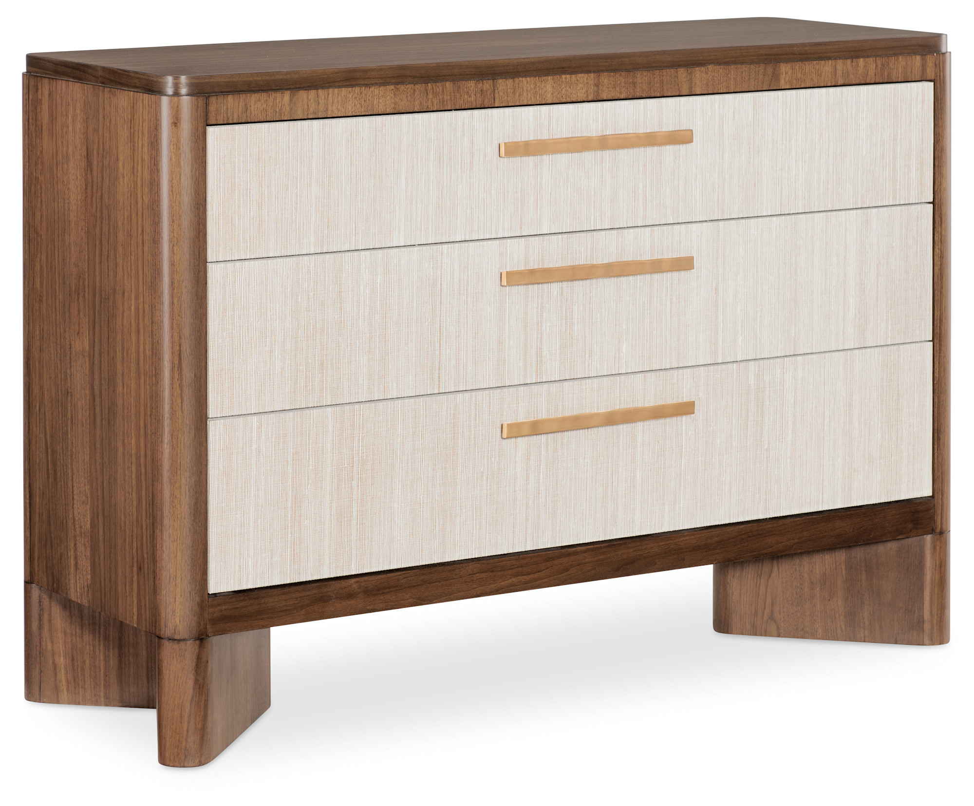 Hooker Furniture 7252-85004 Eleana 50" Wide Three Drawer Chest Light Caramel / Sunlight Bronze / Beige Indoor Furniture Storage Accent Cabinet