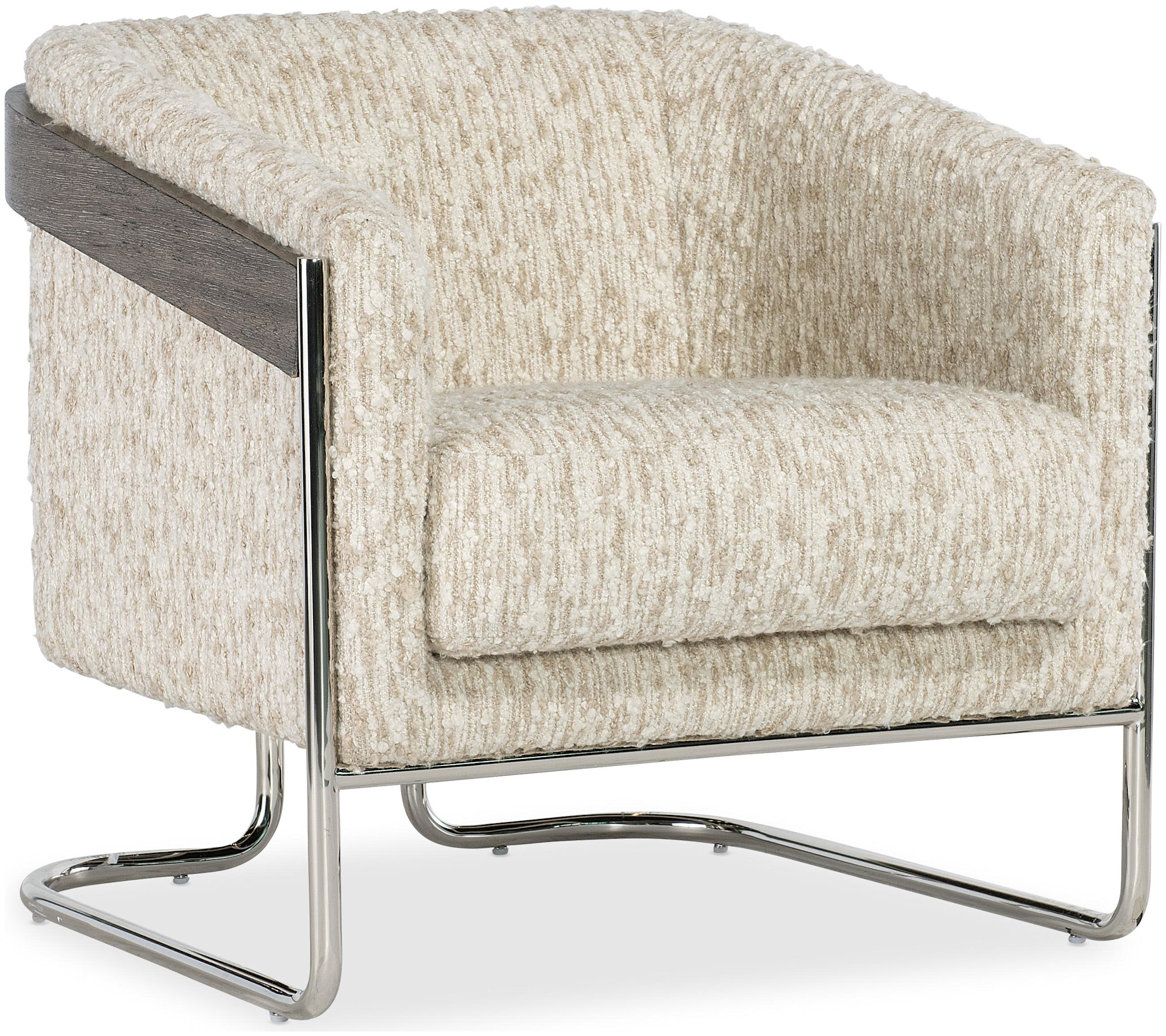 Photos - Chair Wide Hooker Furniture CC231 Cody 33"  Wool and Polyester  Fluffy Natural / Dark Wood Indoor Furniture s Accent CC23 