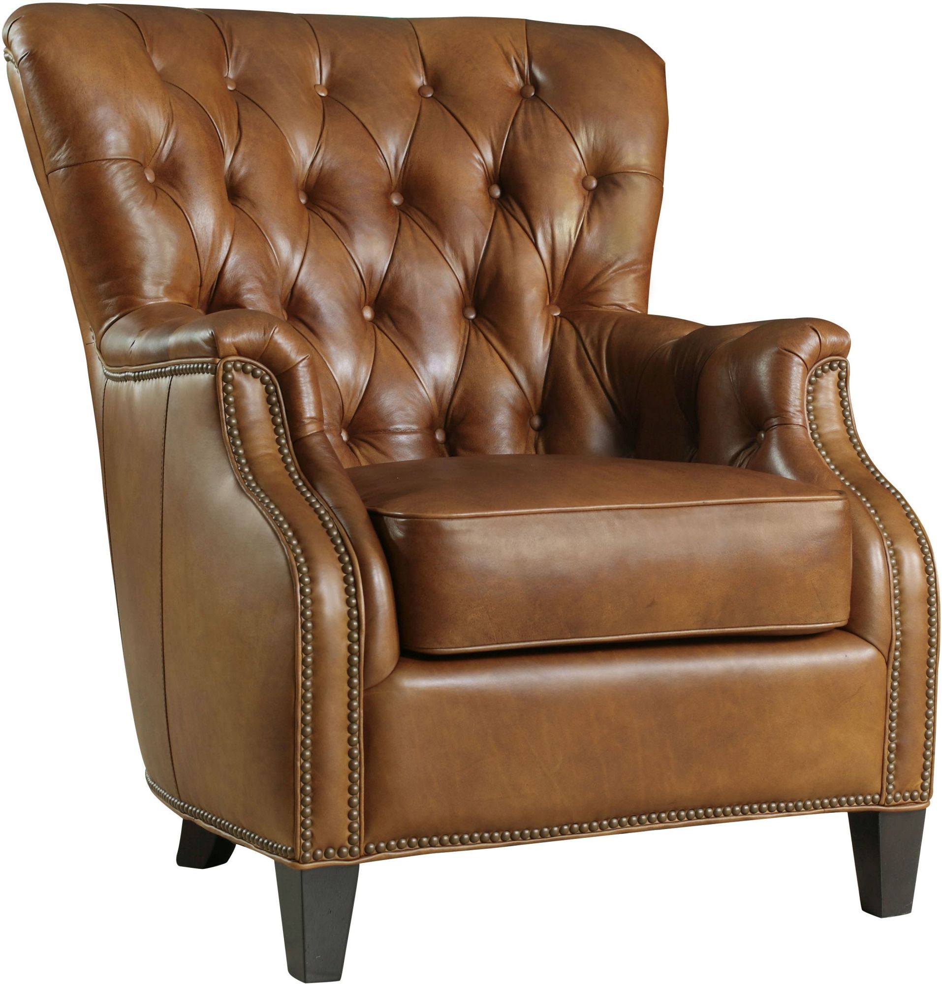 Photos - Chair Inch Hooker Furniture CC860-01-084 37 Wide Accent from the Hamrick Collection Aegis Glove Caramel Indoor Furniture Cha