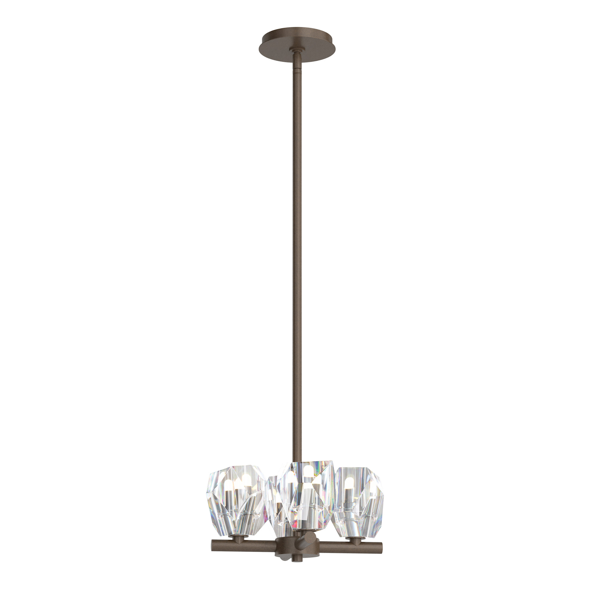 Hubbardton Forge 131061 Gatsby 4 Light 12" Wide Pendant Bronze / Clear Indoor Lighting Pendants