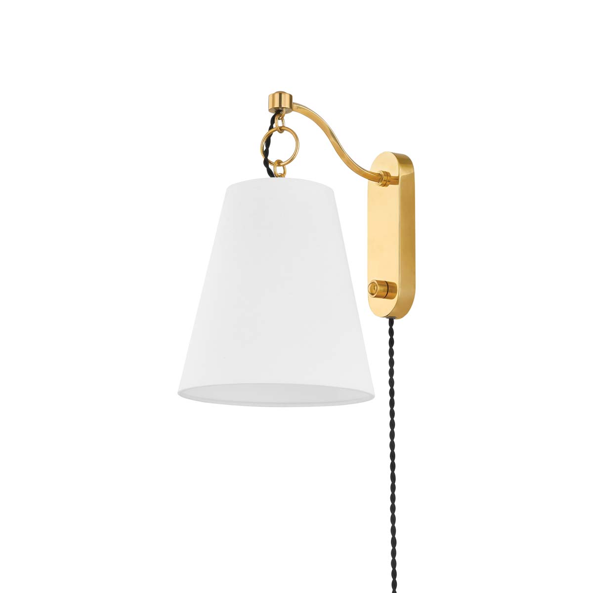 Photos - Chandelier / Lamp Hudson Valley Lighting 1415 Joan 15" Tall Wall Sconce Aged Brass Indoor Lighting Wall Sconces 1415-AGB