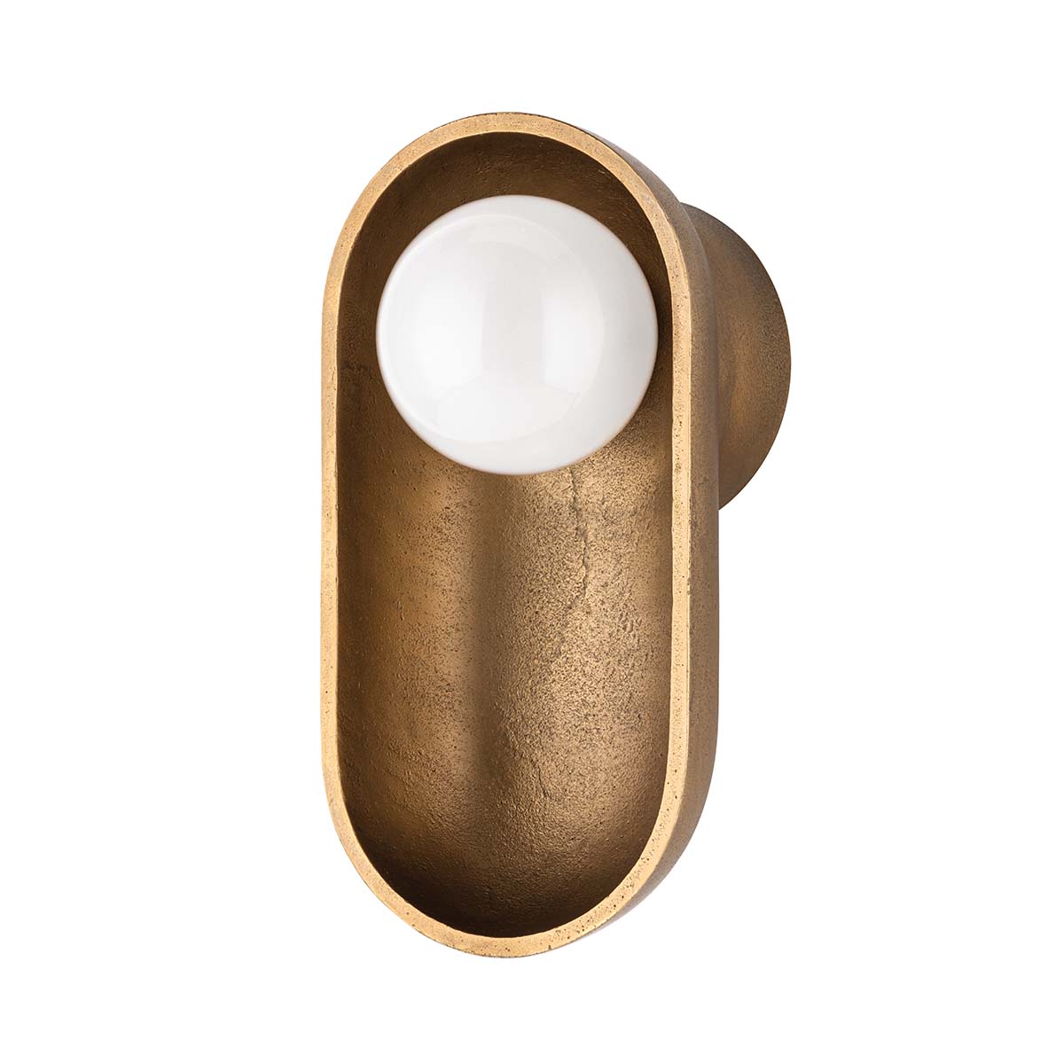Photos - Chandelier / Lamp Nathan Hudson Valley Lighting 1781  11" Tall LED Wall Sconce Aged Brass Indoor Lighting Wall Sconces 1781-AGB 