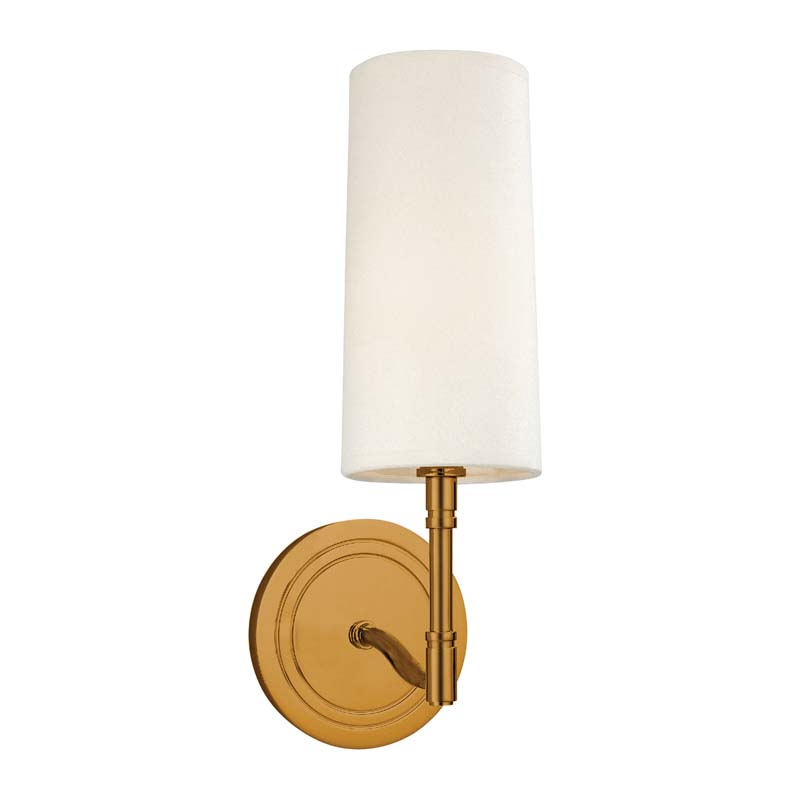 Photos - Chandelier / Lamp UP3D Hudson Valley Lighting 361 Dillon Single Light 14" Tall Wall Sconce Aged Brass Indoor Lighting Wall Sconces Up Lighting 361