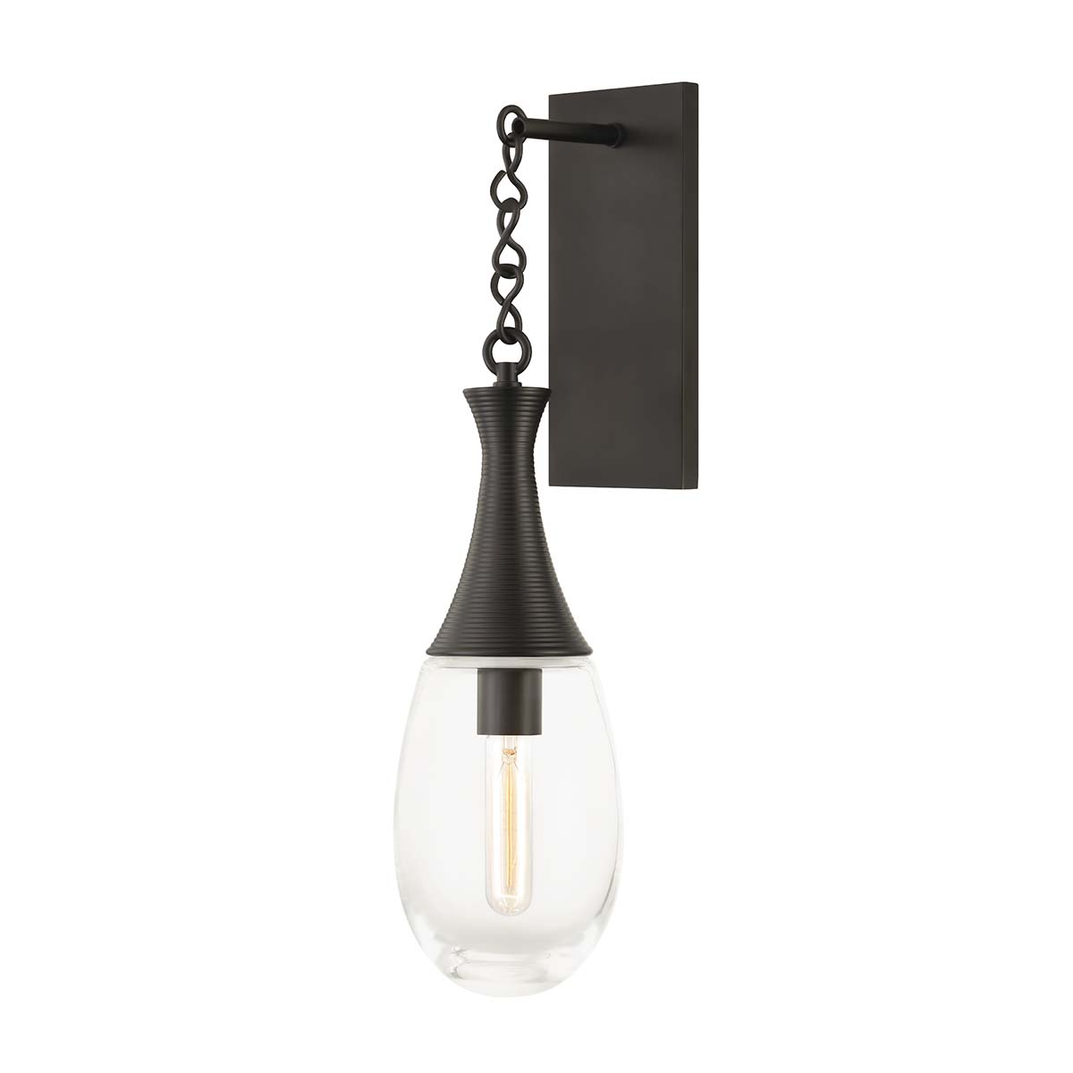 Photos - Chandelier / Lamp Hudson Valley Lighting 3931 Southold 22" Tall Wall Sconce Black Brass Indoor Lighting Wall Sconces 3931-BBR
