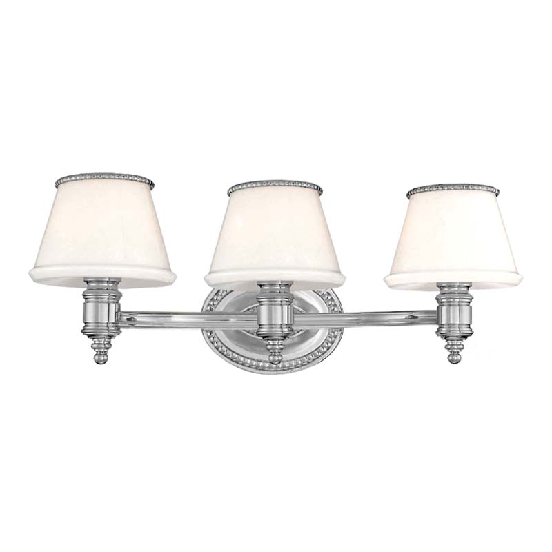 Photos - Chandelier / Lamp Richmond Hudson Valley Lighting 4943  3 Light 23" Wide Bathroom Vanity Light Polished Nickel Indoor Lighting Bathroom Fixture 