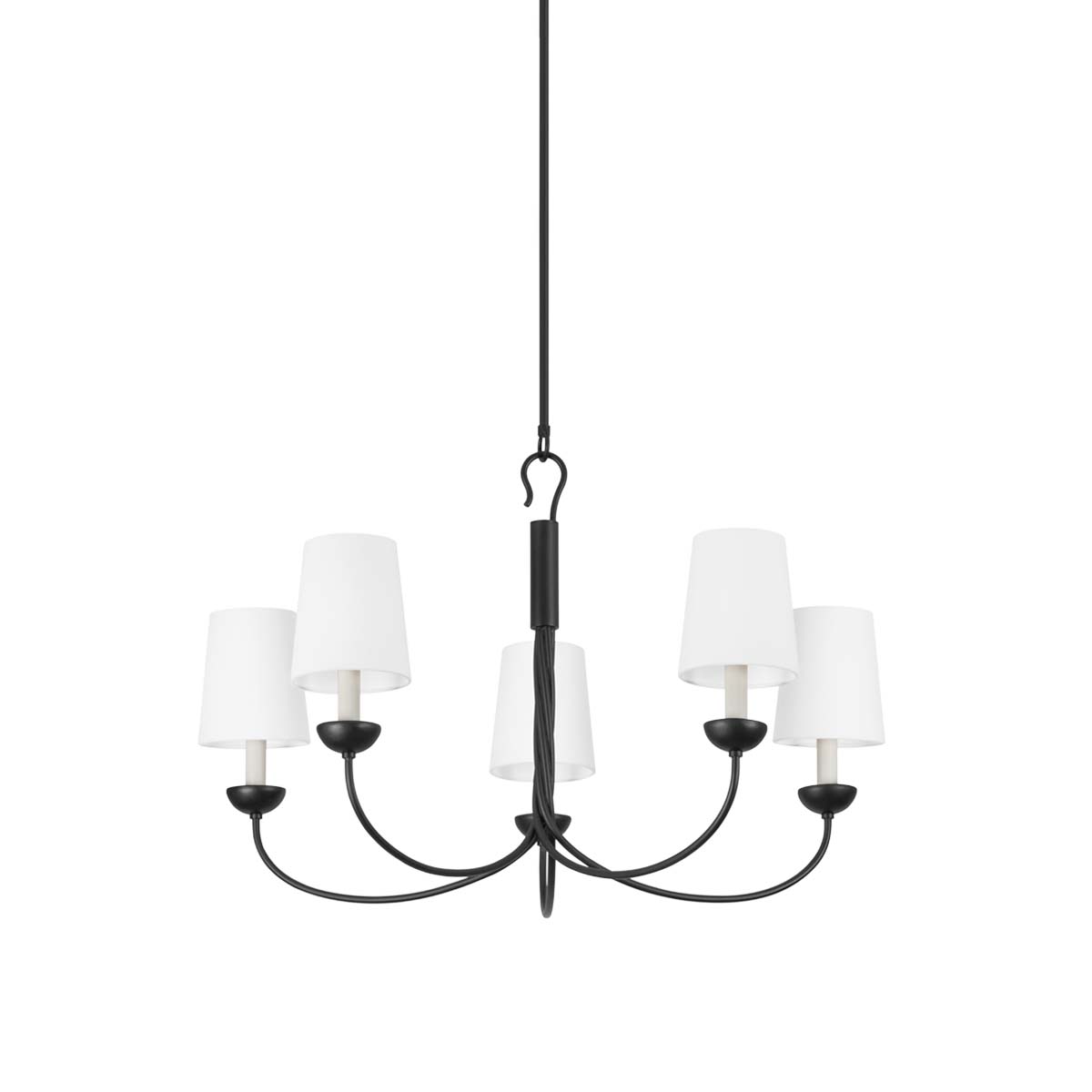 Photos - Chandelier / Lamp Wide Hudson Valley Lighting 5305 Montpelier 5 Light 34"  Chandelier Aged Iron Indoor Lighting Chandeliers 5305-AI 