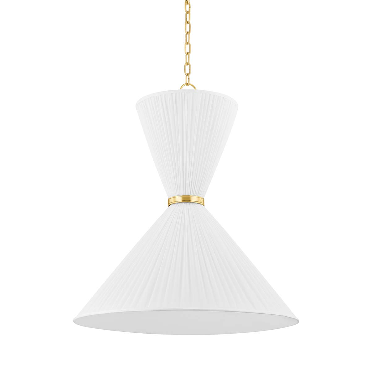 Photos - Chandelier / Lamp Hudson Valley Lighting 5930 Enid 30" Wide Large Tapered Hourglass Pendant Aged Brass Indoor Lighting Pendants 5930-AGB
