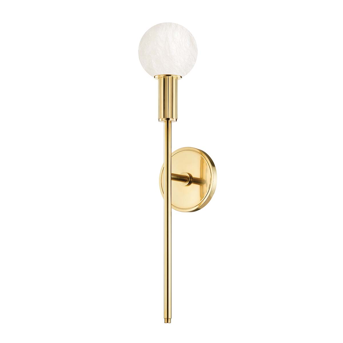 Photos - Chandelier / Lamp Murray Hudson Valley Lighting 9281  Hill 22" Tall LED Wall Sconce Aged Brass Indoor Lighting Wall Sconces 9281-AGB 