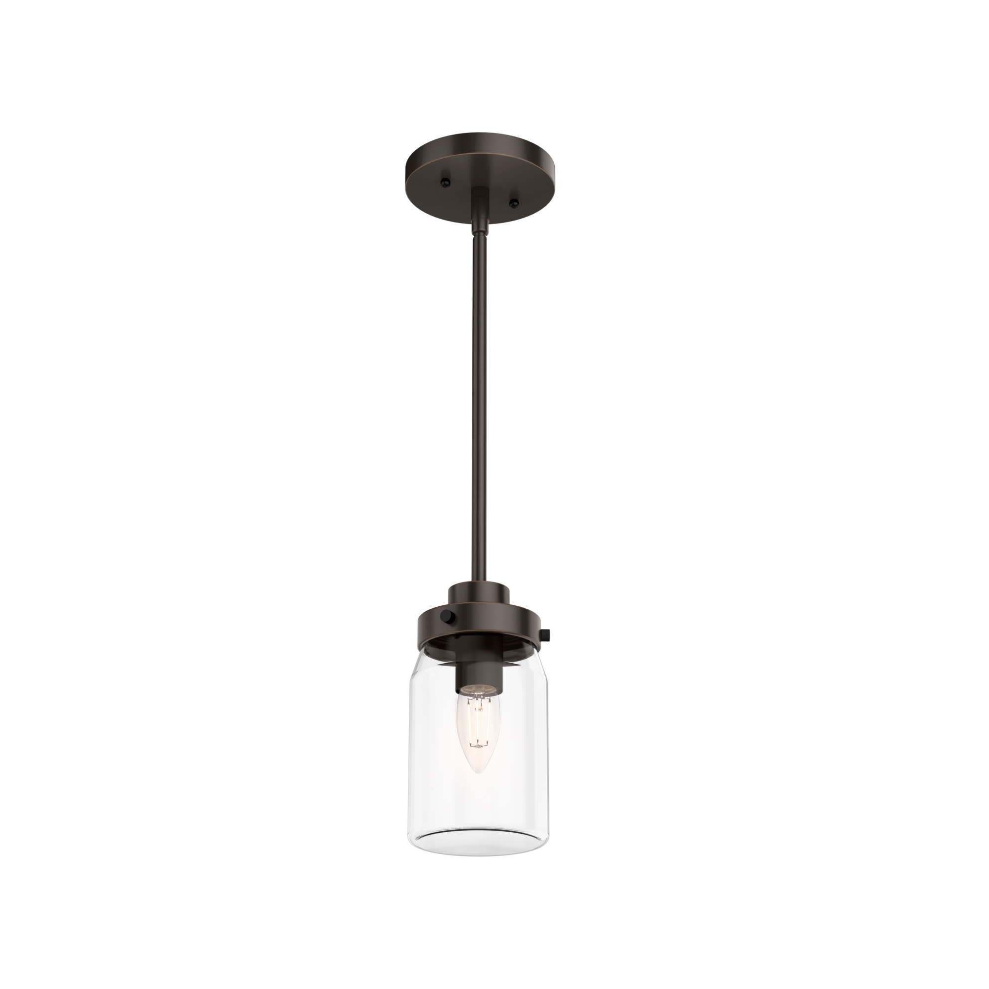 Photos - Chandelier / Lamp Hunter Devon Park 4 Pendant Devon Park 4" Wide Mini Pendant Onyx Bengal Indoor Lighting Pendants 19008 
