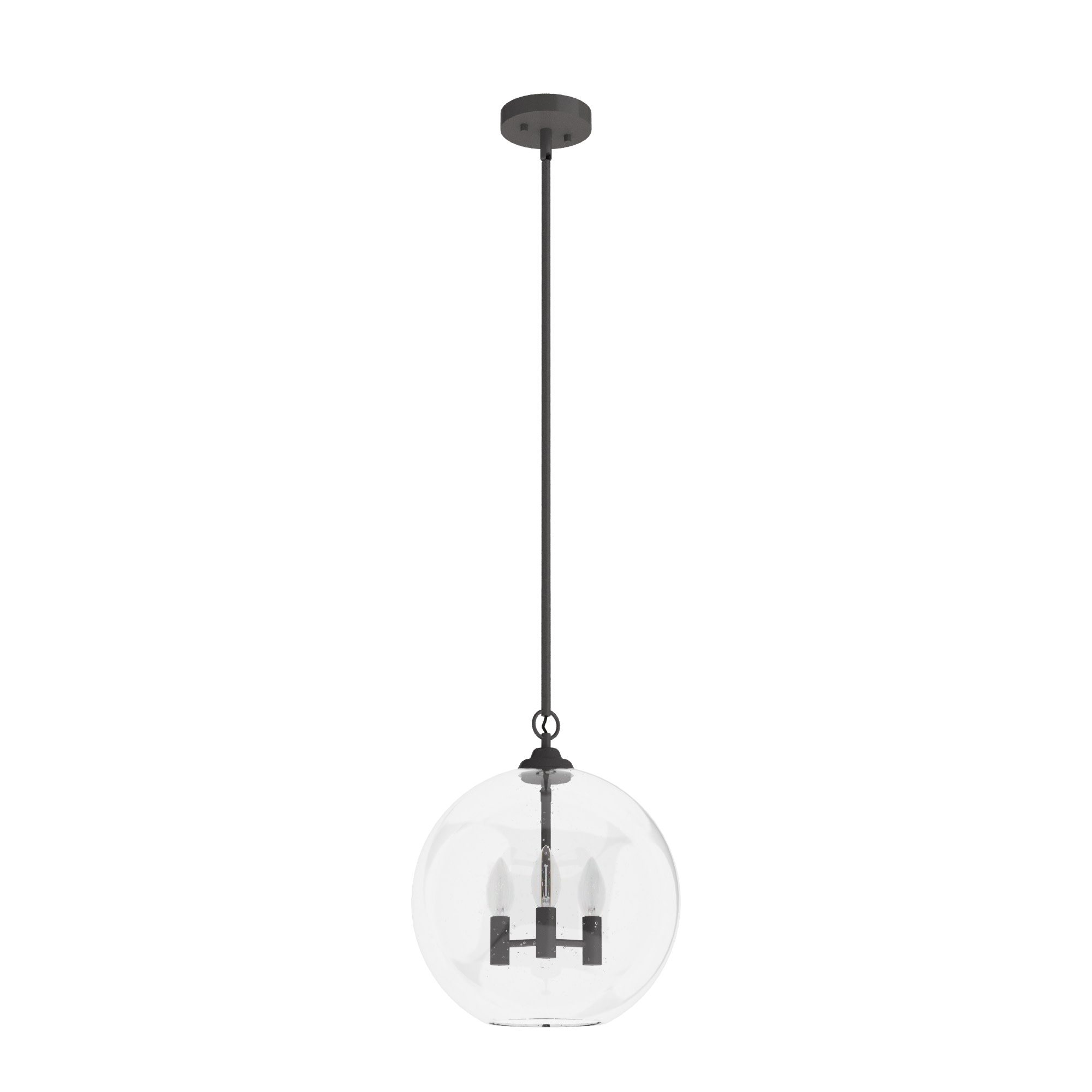 Photos - Chandelier / Lamp Hunter High Oaks 14 Pendant High Oaks 3 Light 14" Wide Pendant Noble Bronze Indoor Lighting Pendants 19556