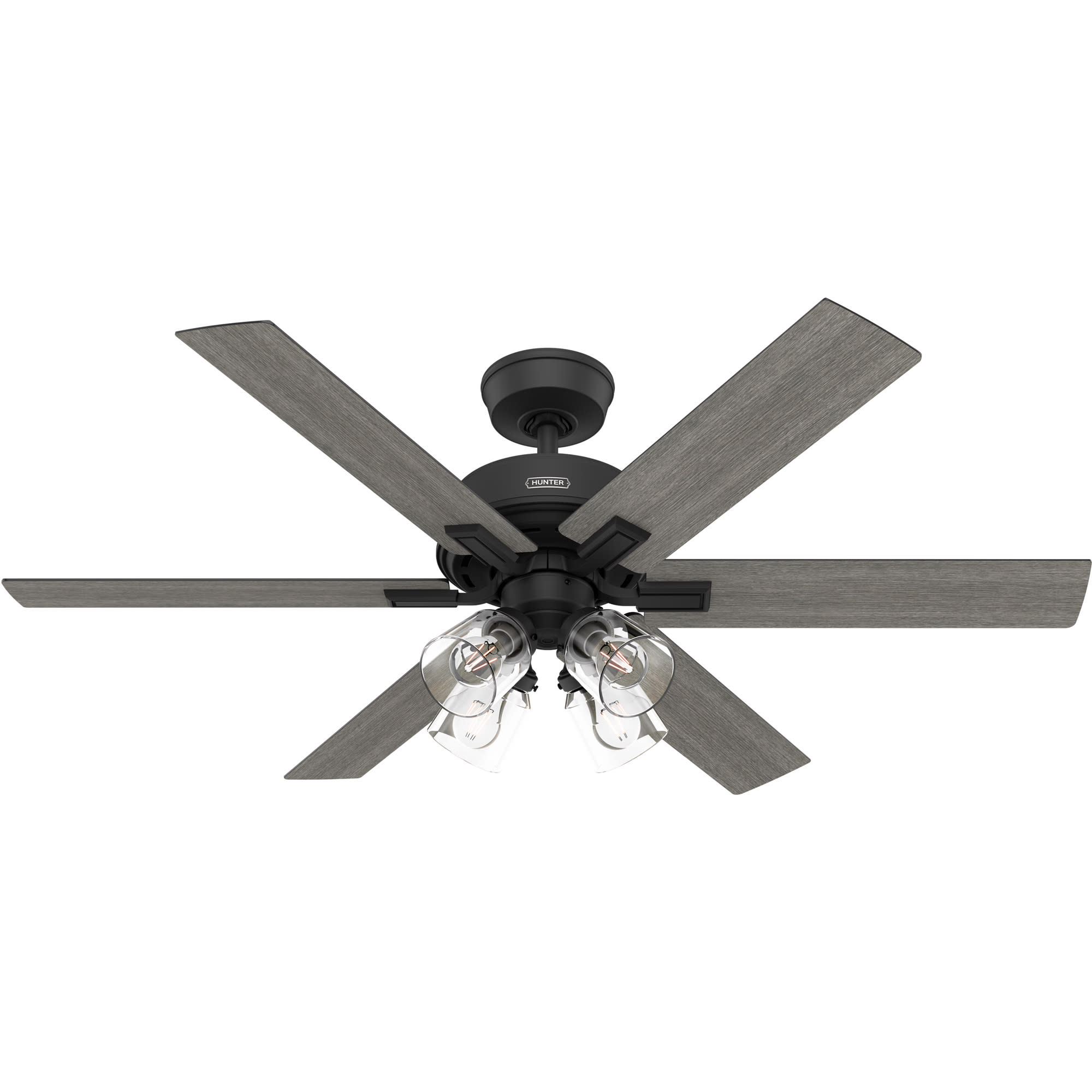 Photos - Fan Hunter Fonthill 52 ES Fonthill 52" 6 Blade Indoor LED Energy Star Ceiling  Matte Black s Ceiling s Indoor Ceiling F 
