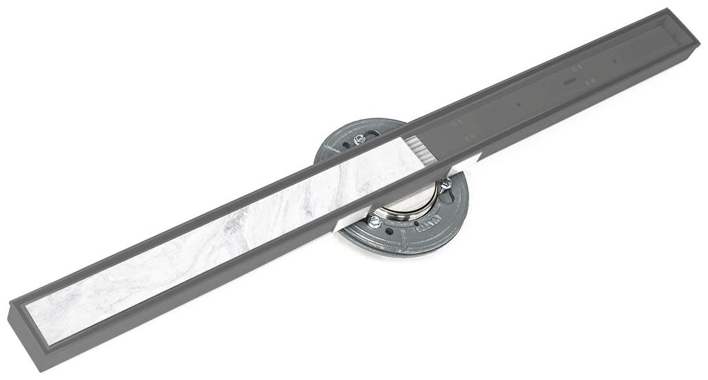 Photos - Shower Trap / Waste Infinity Drain S-TIFAS 9996-P 96" Site Sizable Stainless Steel Linear Drain Kit with Tile Insert Frame – Includes PVC Drain