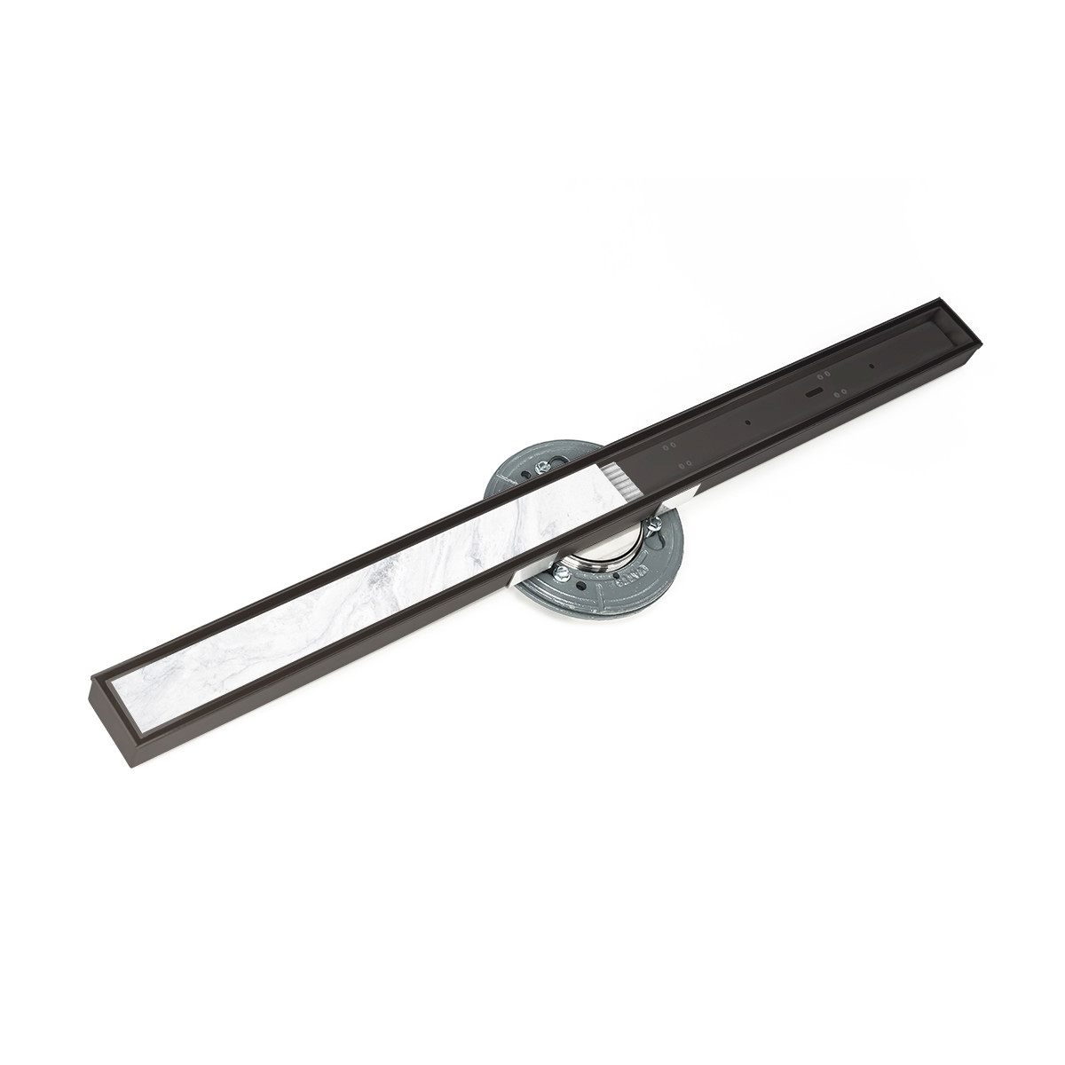 Photos - Shower Trap / Waste Infinity Drain STIF AS 9996-I 96" S-Stainless Steel Series High Flow Complete Kit with Tile Insert Frame with Cast Iron Drai