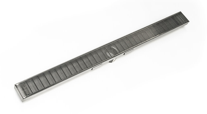 Photos - Shower Trap / Waste Infinity Drain S-AS 6536 36" Grate 28" Stainless Steel Channel and 8" Outlet Assembly Satin Stainless Showers Shower Drains 