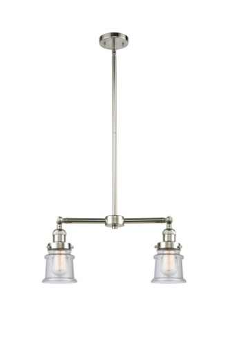 Photos - Chandelier / Lamp Canton Innovations Lighting 209 Small  Small  2 Light 21" Wide Linear Chandelier / Semi-Flush Ceiling Fixture Polished 
