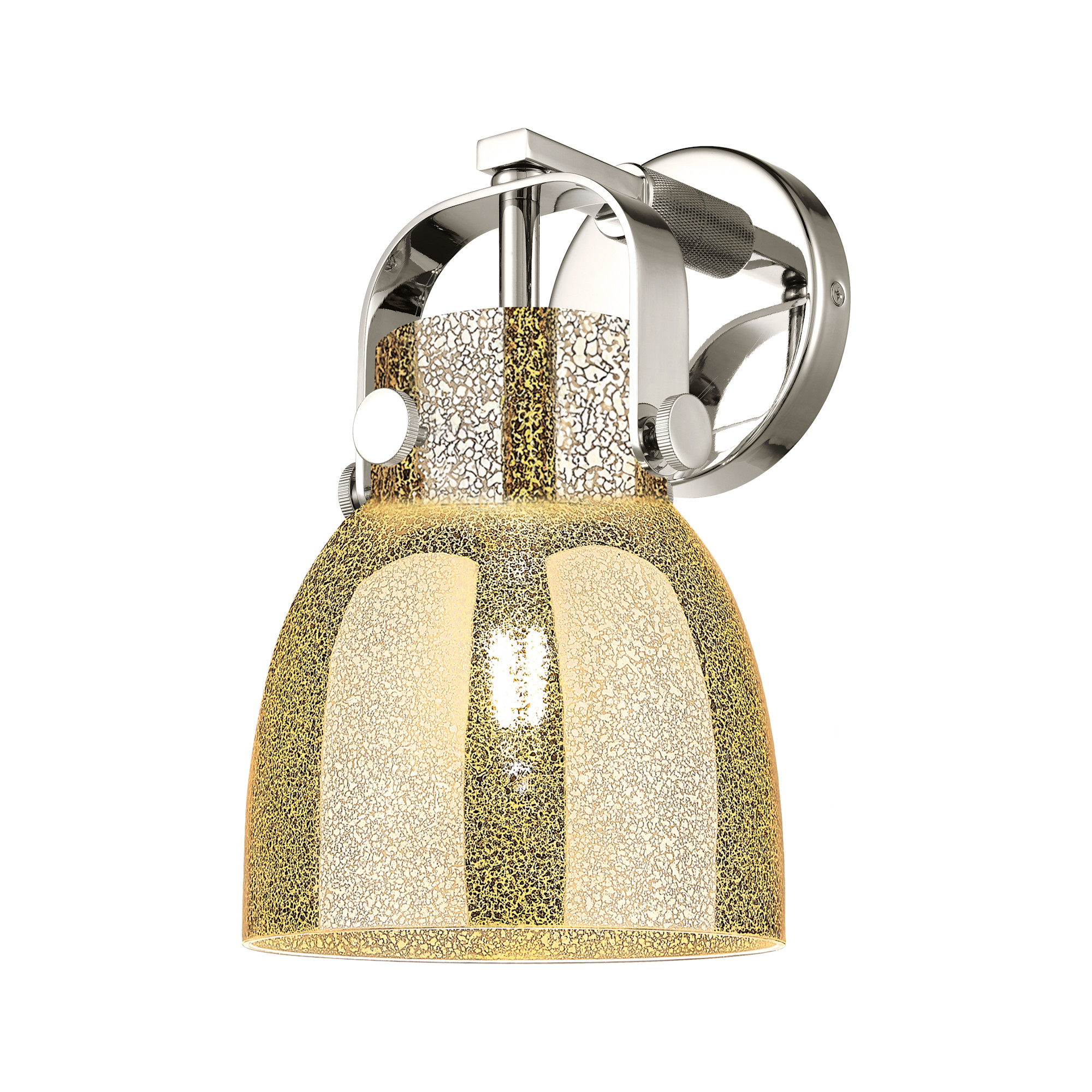 Photos - Chandelier / Lamp NICKEL Innovations Lighting 423-1W-11-7 Pilaster II Bell Sconce Pilaster II Bell 11" Tall Wall Sconce Polished  / Mercury Ind 