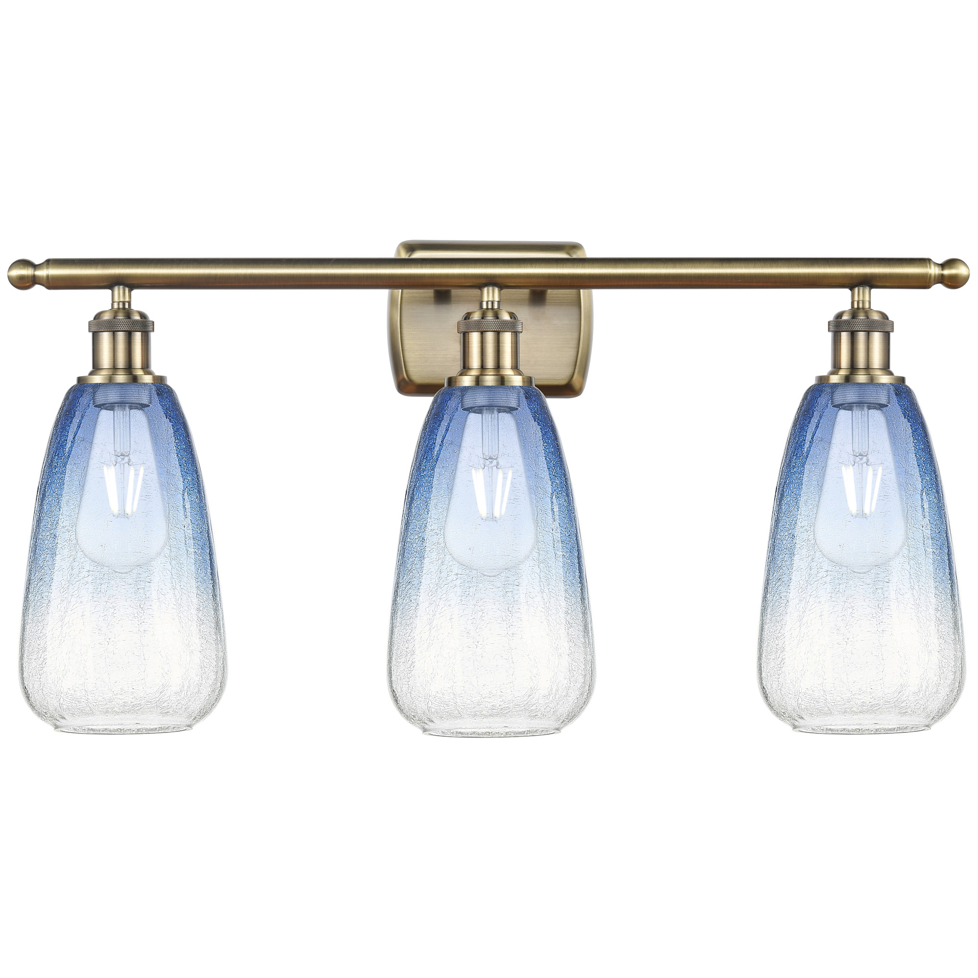 Photos - Chandelier / Lamp Almond Innovations Lighting 516-3W-14-26 Brookhaven  Vanity Brookhaven  3 Light 26" Wide Vanity Light Antique Brass / S 