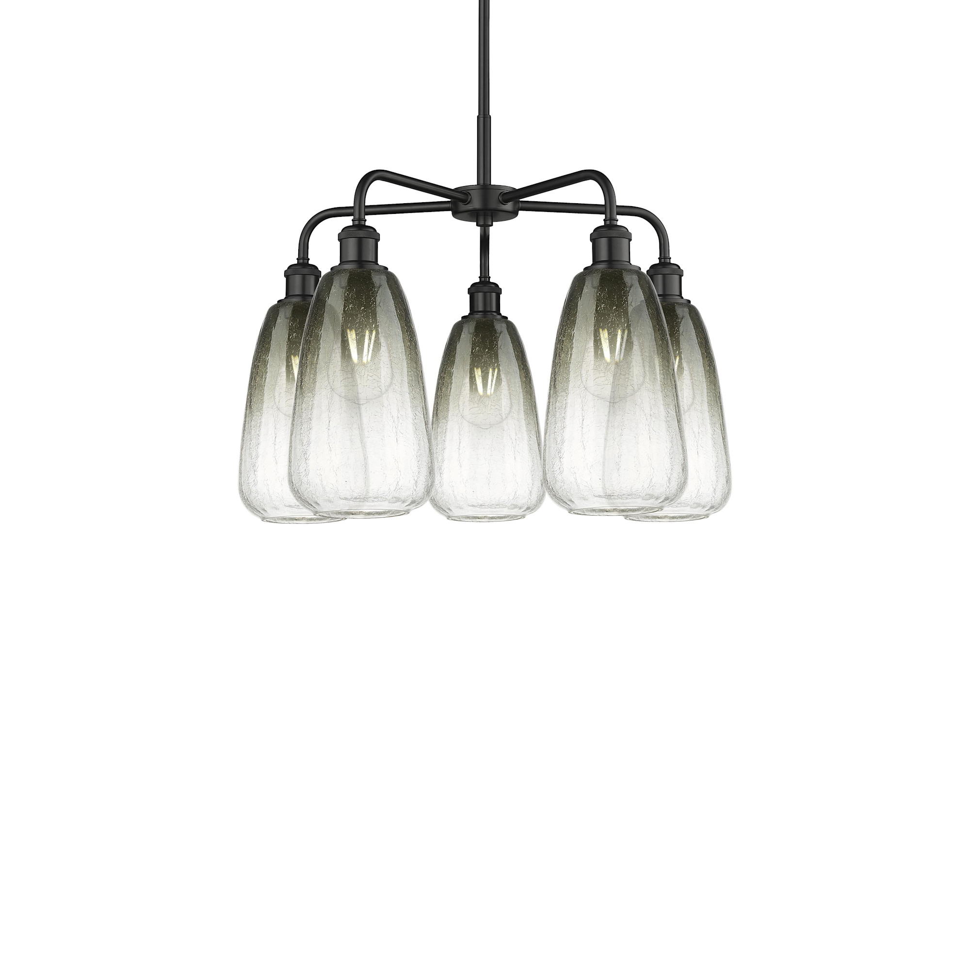 Photos - Chandelier / Lamp Almond Innovations Lighting 516-5CR-19-25 Brookhaven  Chandelier Brookhaven  5 Light 25" Wide Chandelier Matte Black / 