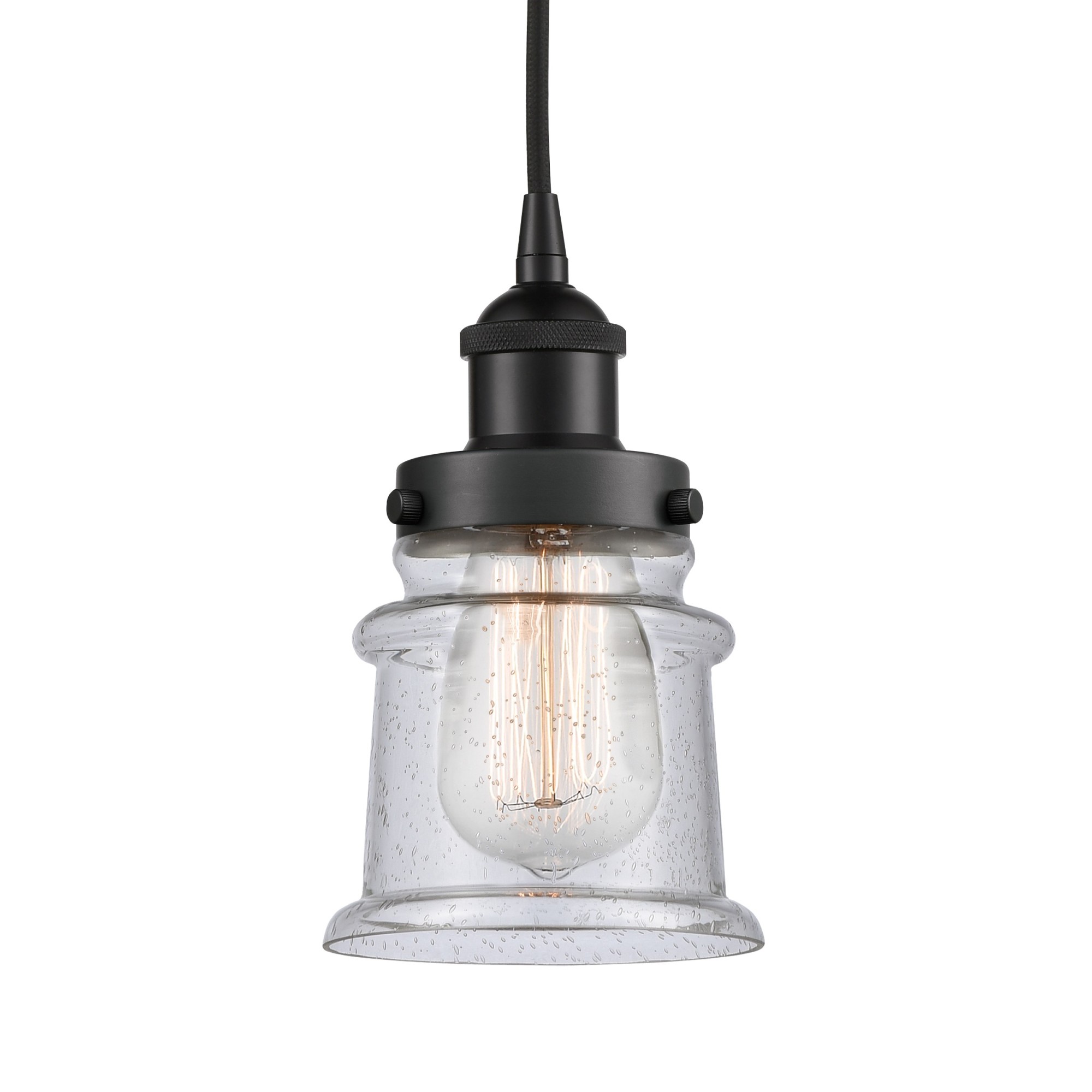 Photos - Chandelier / Lamp Canton Innovations Lighting 616-1PH-9-5  Pendant  5" Wide Mini Pendant Matte Black / Seedy Indoor Lighting Pendants 616 