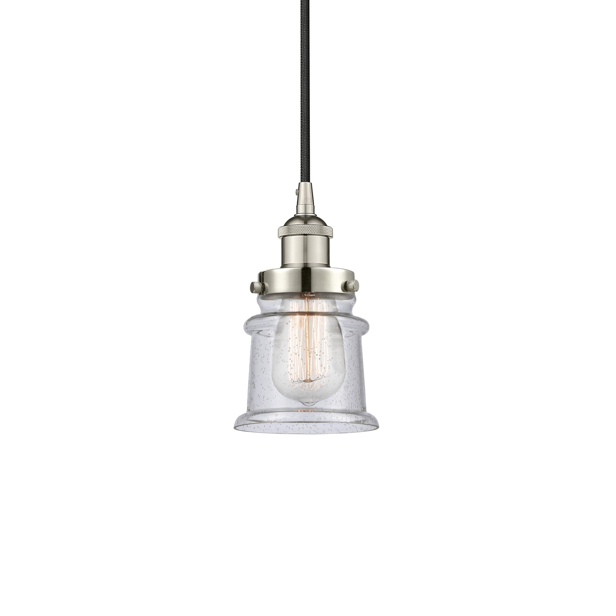 Photos - Chandelier / Lamp Canton Innovations Lighting 616-1PH-9-5  Pendant  5" Wide Mini Pendant Polished Nickel / Seedy Indoor Lighting Pendants 