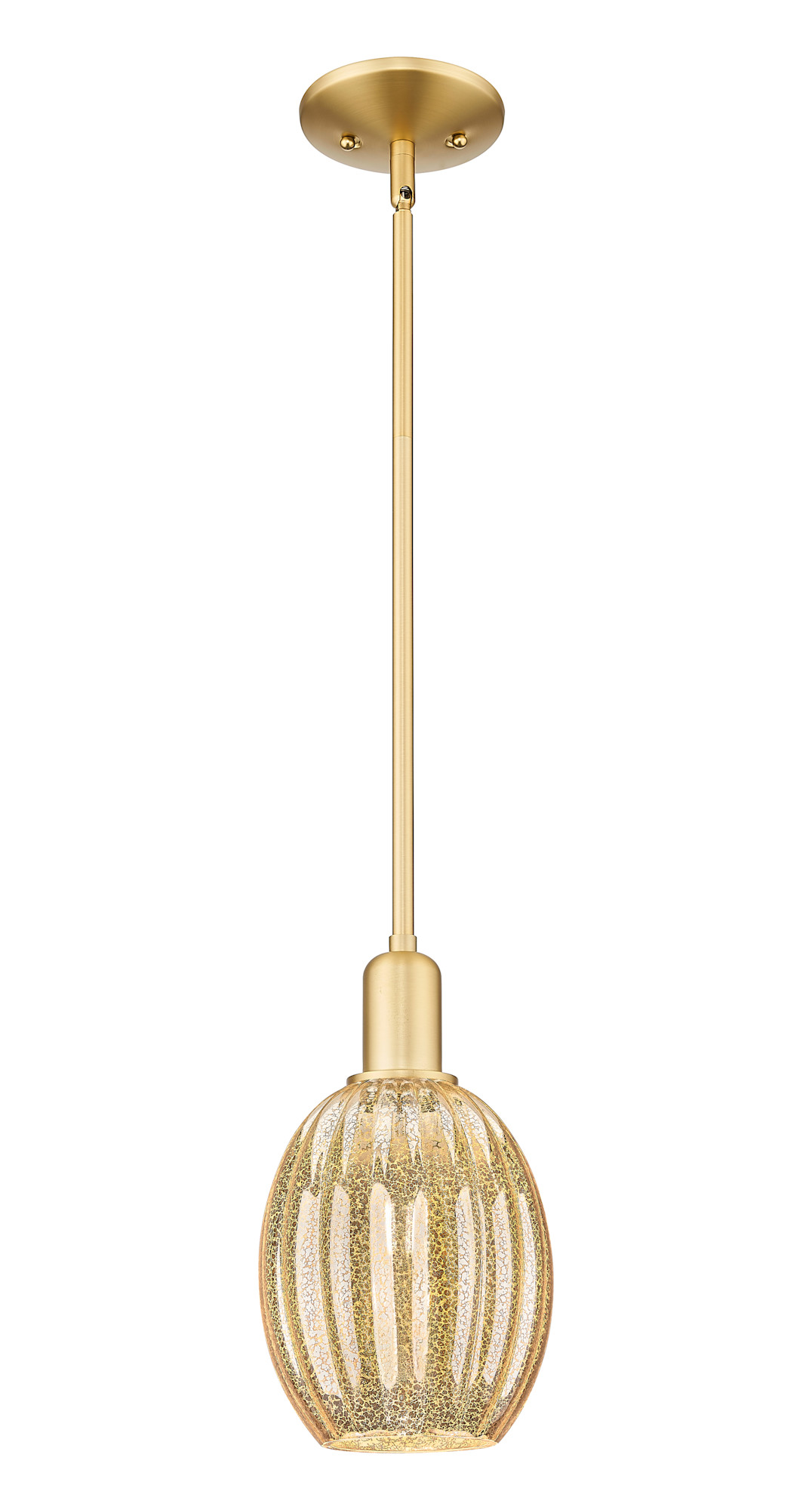 Innovations Lighting 716-1S-11-6 Preston Pendant Preston 6" Wide Mini Pendant Satin Gold / Mercury Indoor Lighting Pendants