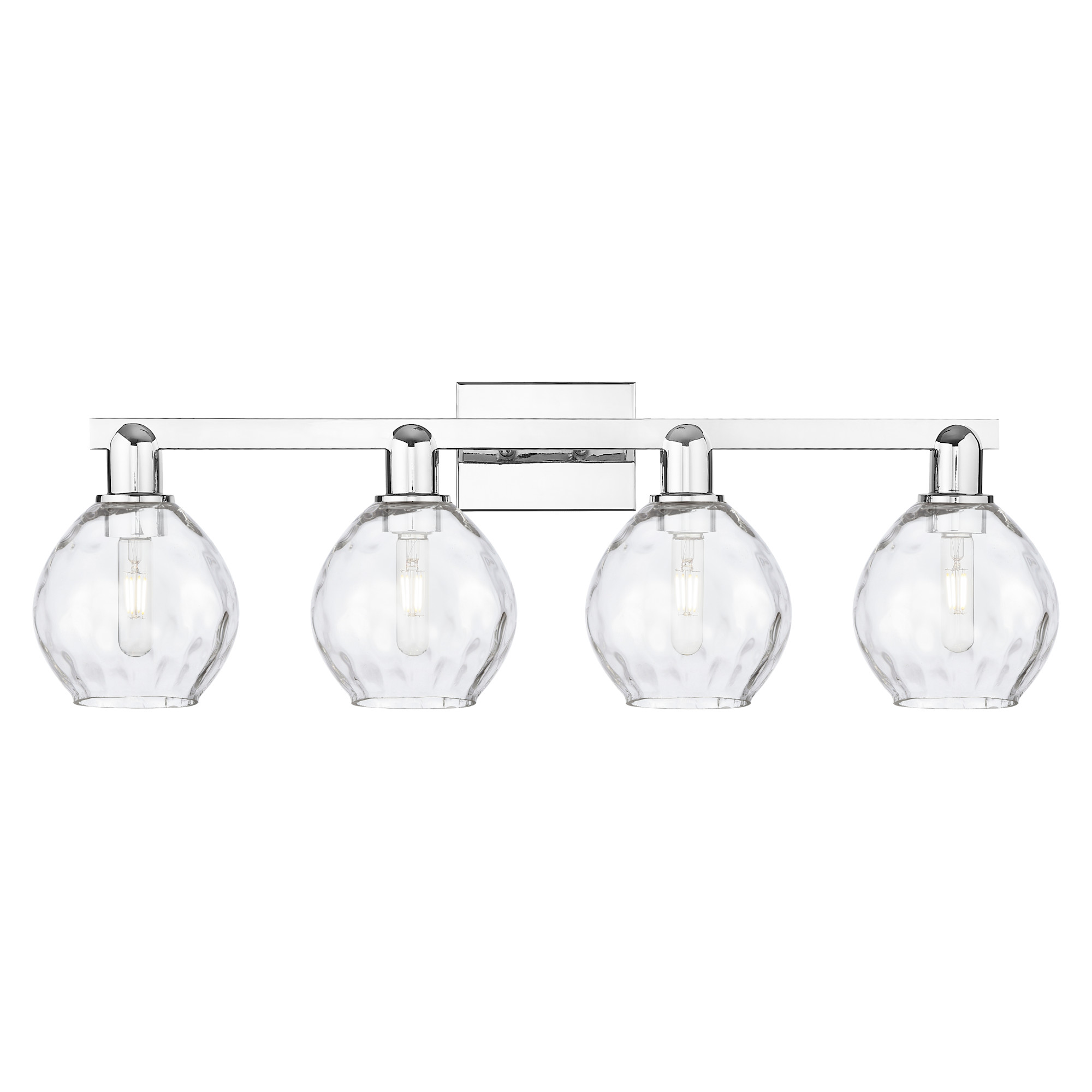 Photos - Chandelier / Lamp Waverly Innovations Lighting 716-4W-11-33  Vanity  4 Light 33" Wide Vanity Light Polished Chrome / Clear Indoor Lighti 