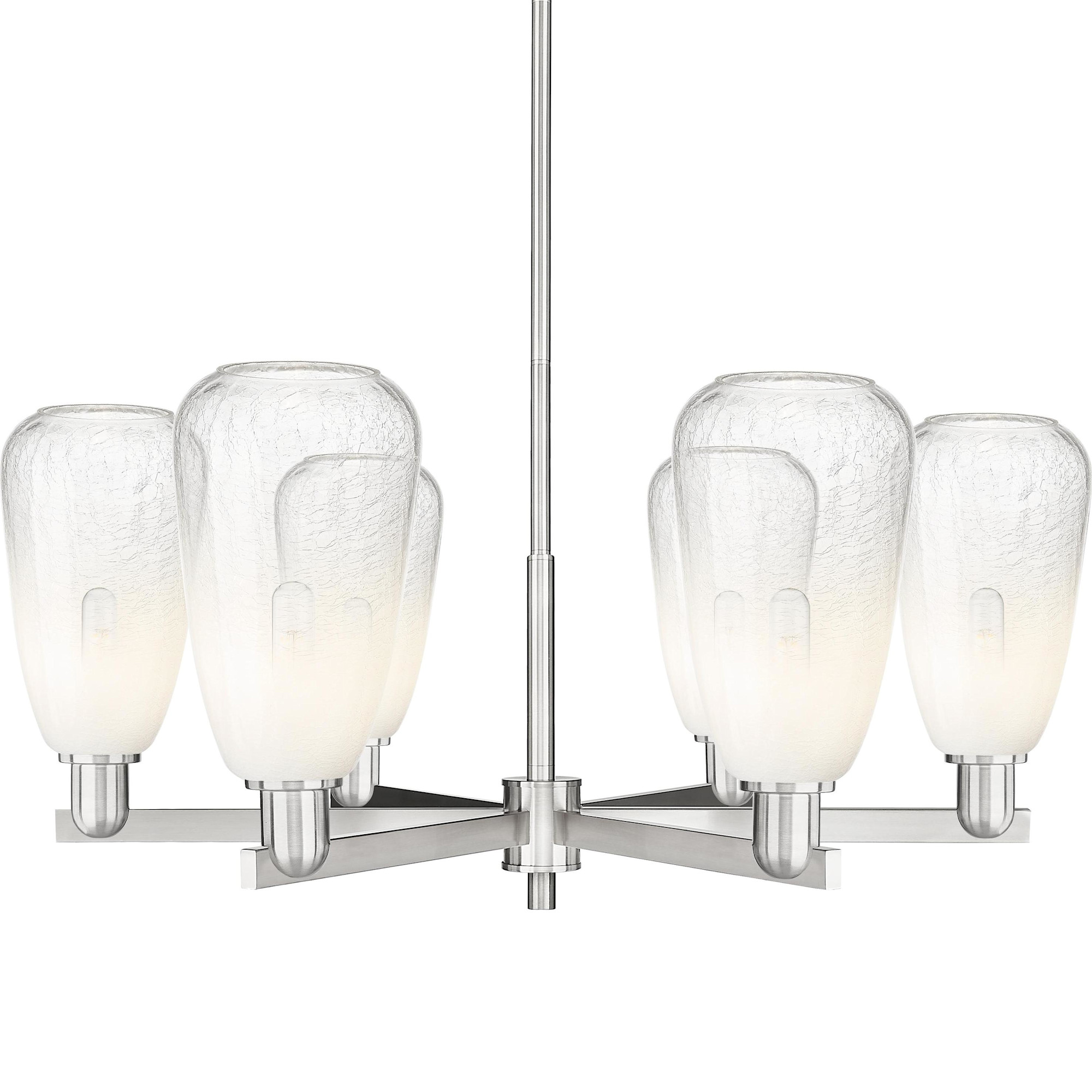 Photos - Chandelier / Lamp Almond Innovations Lighting 716-6CR-14-24 Brookhaven  Chandelier Brookhaven  6 Light 24" Wide Candle Style Chandelier S 