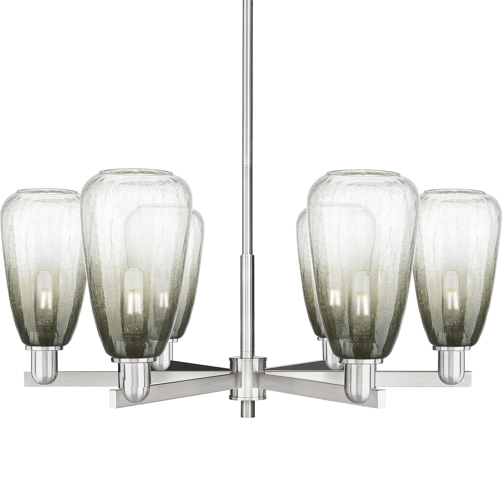 Photos - Chandelier / Lamp Almond Innovations Lighting 716-6CR-14-24 Brookhaven  Chandelier Brookhaven  6 Light 24" Wide Candle Style Chandelier S 