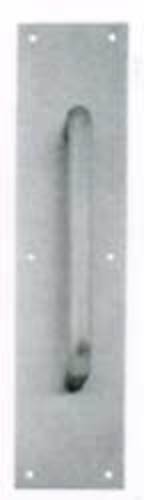 Photos - Door Handle Steel Ives 8302s-8.3.5.15 3 1/2" x 15" Stainless  Pull Plate with 3/4" Round Handle on 8" Center Satin Stainless  Door A 