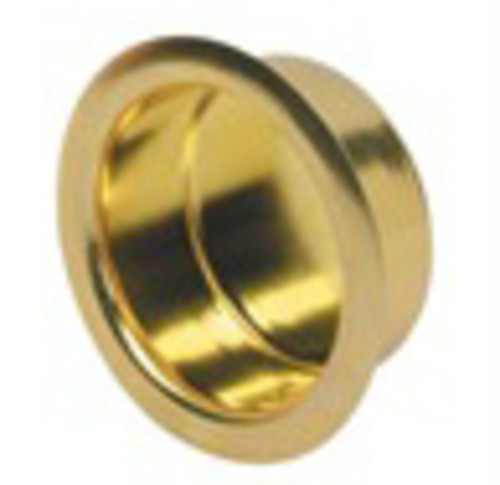 Photos - Other for Repair Hardware Ives 218B 1" Diameter Brass Flush Door Pulls with 3/8" Depth - Pack of 4 Polished Brass  Accessories and Parts Pocke 
