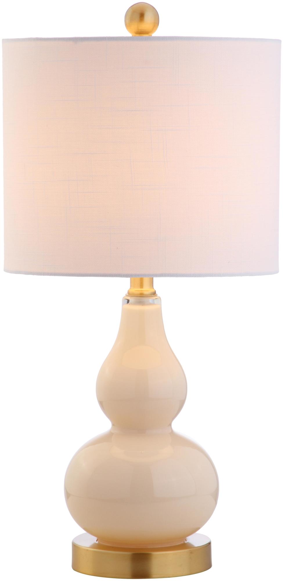 Photos - Desk Lamp JONATHAN Y Lighting JYL1028F Anya Single Light 20-1/2" Tall LED Vase Table Lamp with Hardback Cotton Shade Ivory Lamps Table