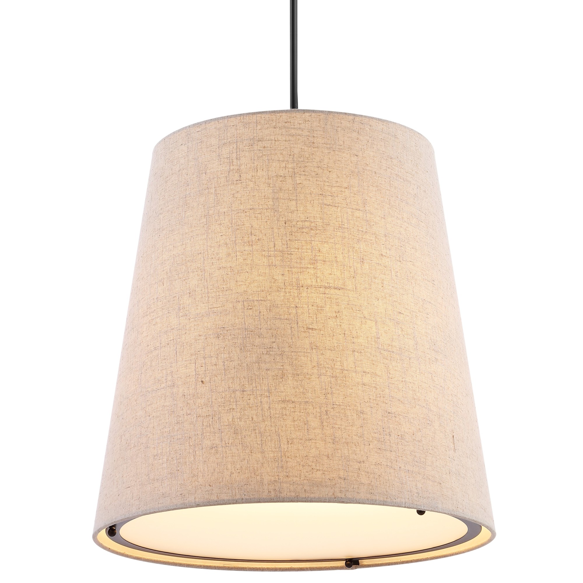 Photos - Chandelier / Lamp Arden JONATHAN Y Lighting JYL1314  18" Wide LED Pendant Oil Rubbed Bronze Indoor Lighting Pendants JYL1314A 