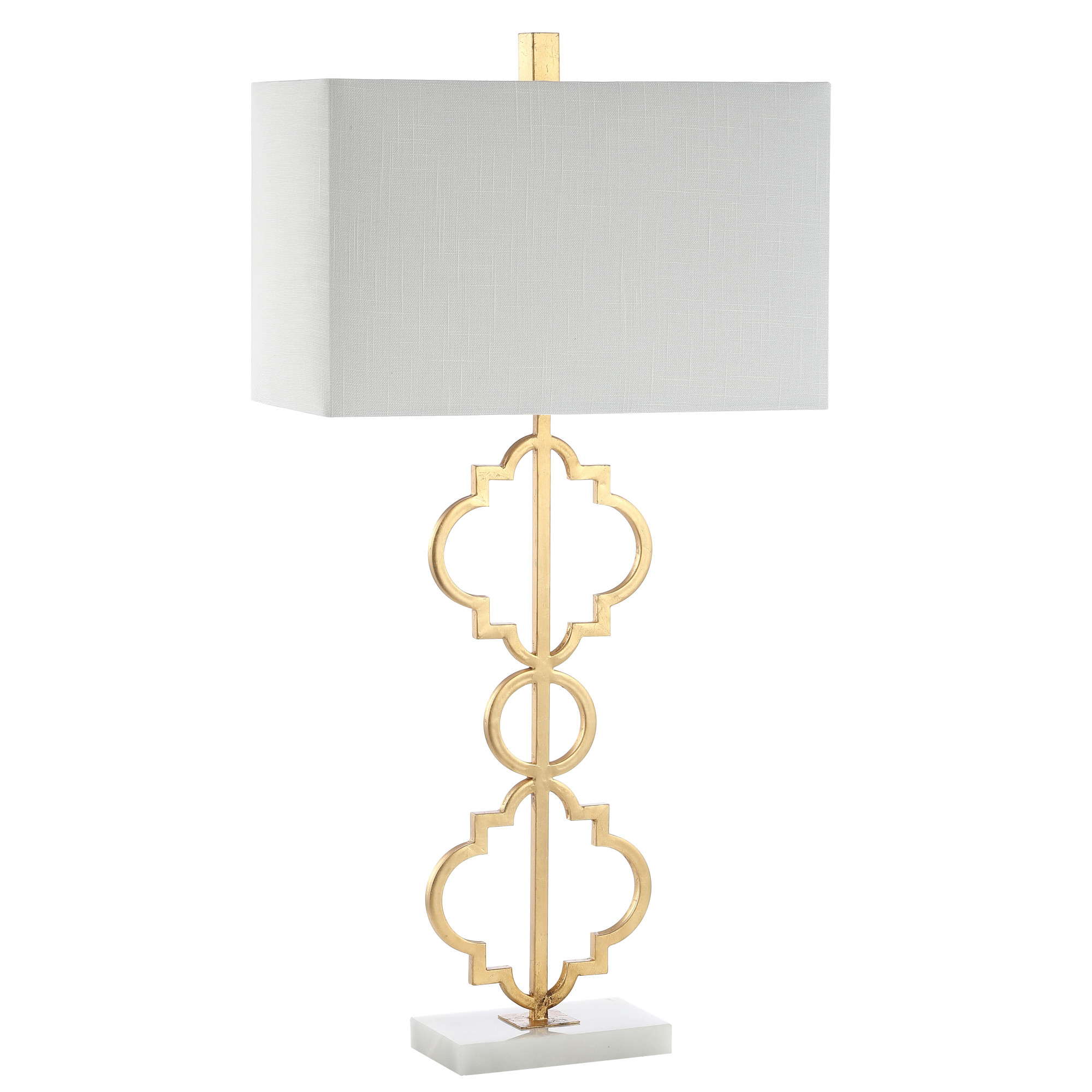 Photos - Desk Lamp Leaf JONATHAN Y Lighting JYL3072 Selina 32" Tall LED Table Lamp Gold  Lamps Table Lamps JYL3072A 