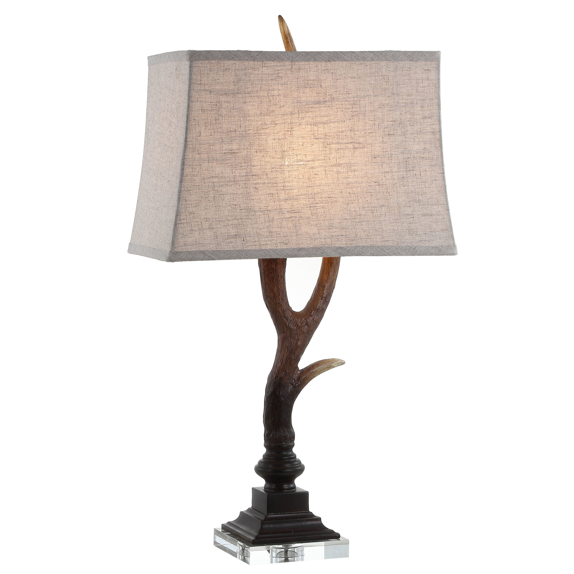 Photos - Desk Lamp Antler JONATHAN Y Lighting JYL6306 30" Tall LED Animal Table Lamp Brown / Clear Lamps Table Lamps JYL6306A
