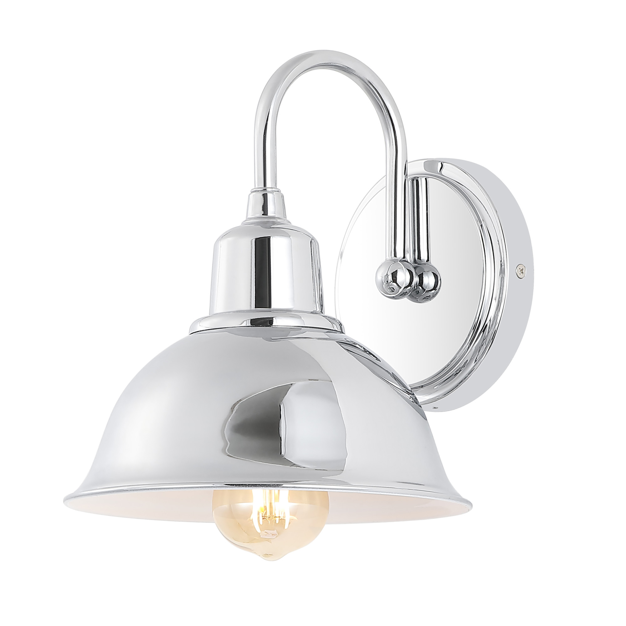 Photos - Chandelier / Lamp JONATHAN Y Lighting JYL7481 Frisco 9" Tall LED Bathroom Sconce Chrome Indoor Lighting Bathroom Fixtures Bathroom Sconce JYL7