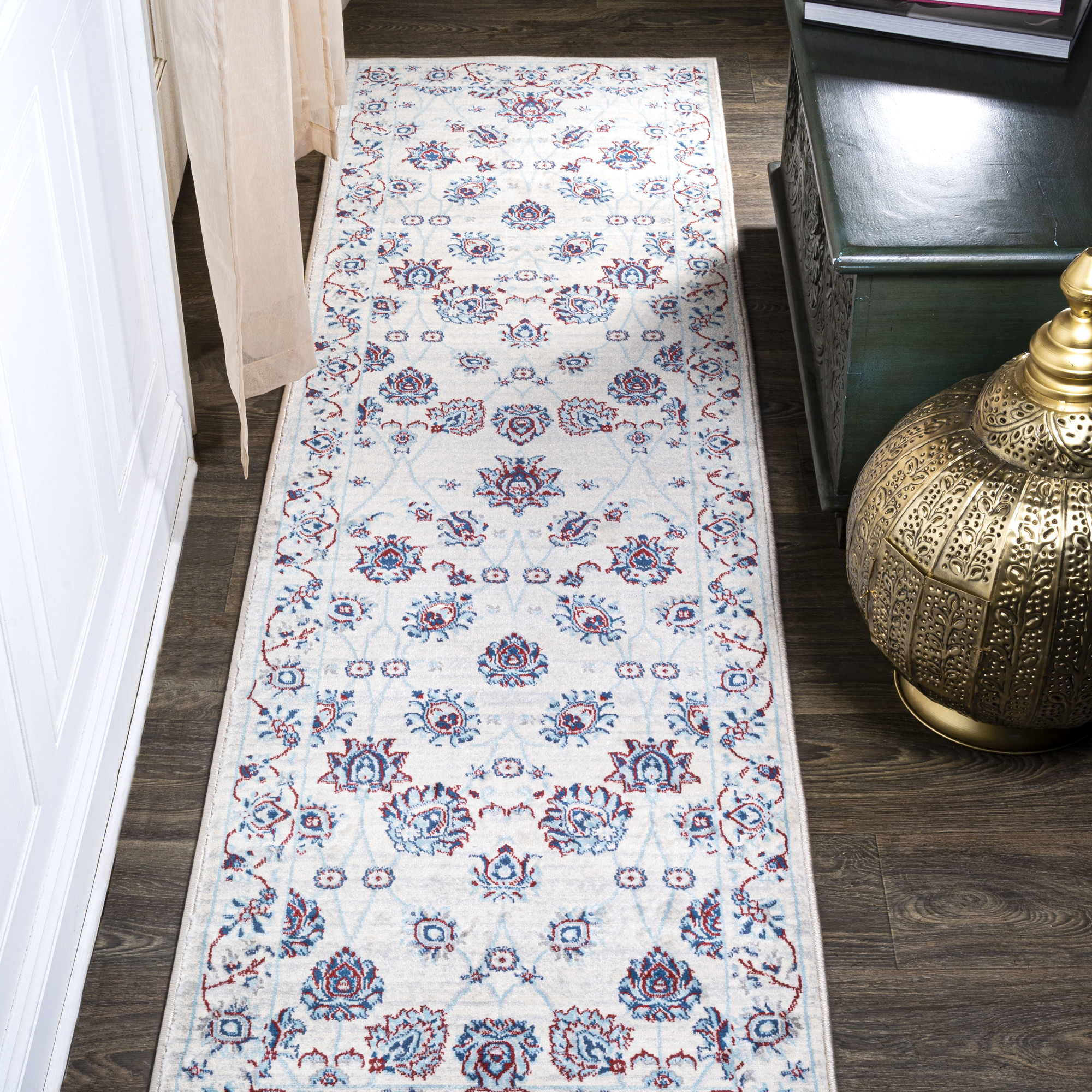 Photos - Area Rug Modern JONATHAN Y Lighting MDP101-28  Persian 2-1/4' x 8' Polypropylene Botanical Moroccan & Tribal Traditional and Vintage I 