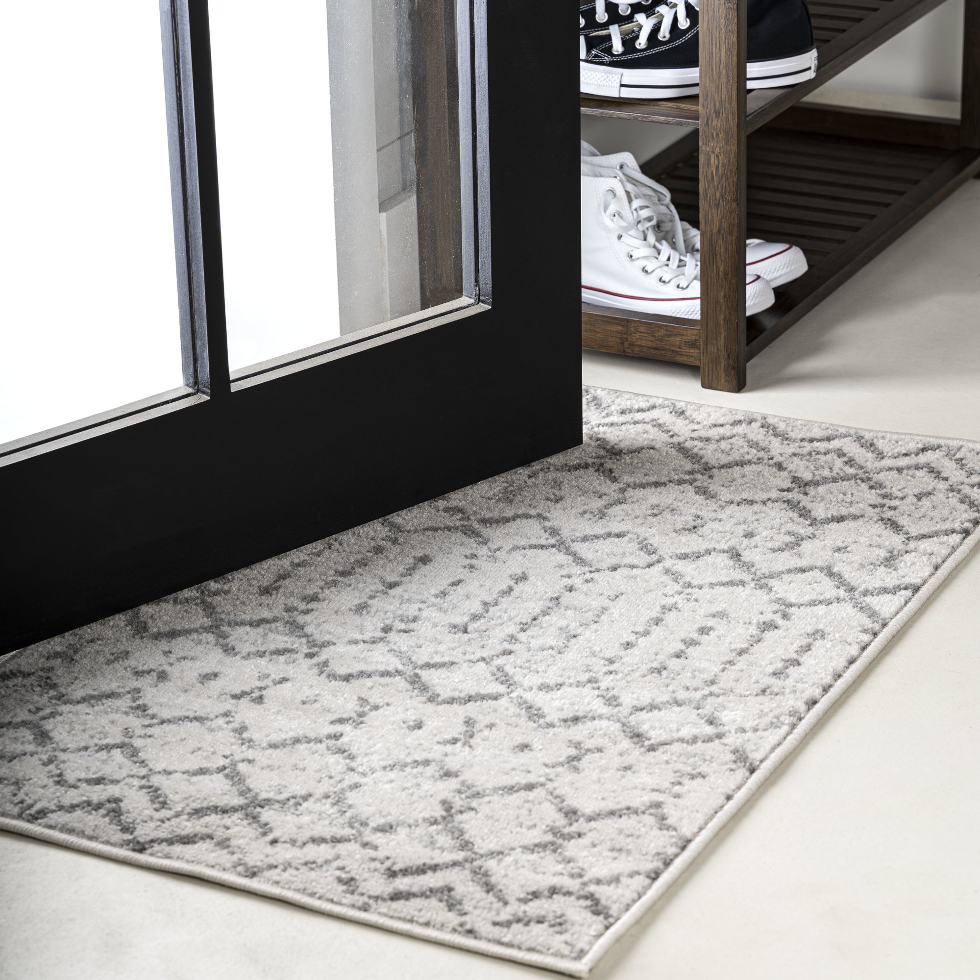 Photos - Area Rug Hype JONATHAN Y Lighting MOH101B-23 Moroccan  2' x 3' Polypropylene Vintage Rectangle  Cream / Gray Home Decor Rugs A 