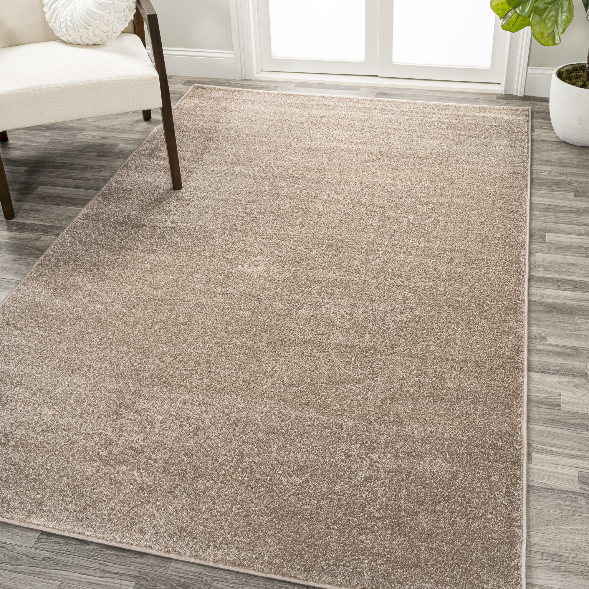 Photos - Area Rug SOLID JONATHAN Y Lighting SEU100-3 Supersoft 2-3/4' x 5' Polypropylene  Indoor  Beige Home Decor Rugs s SEU10 