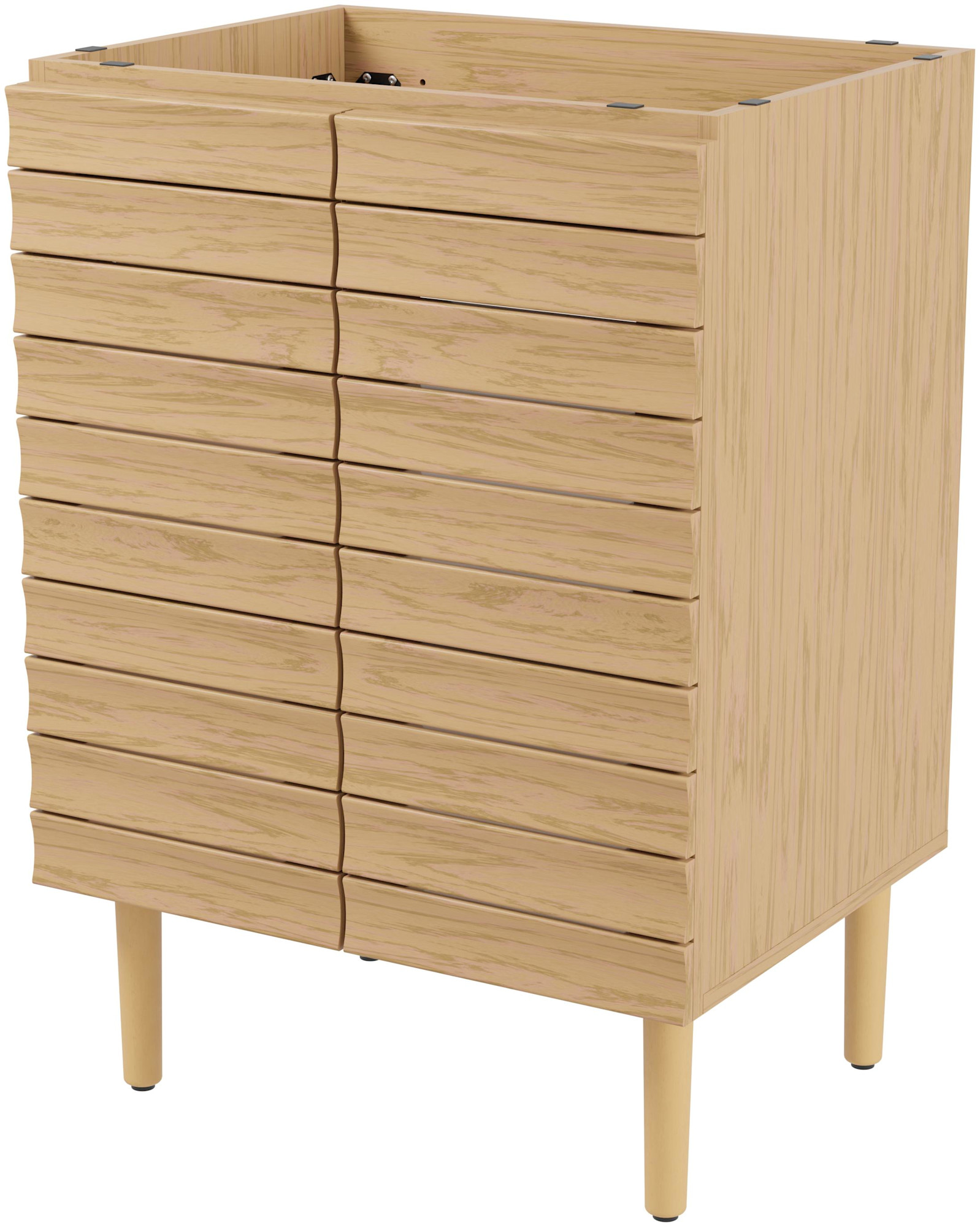 Photos - Washbasin cabinet Cabinet JONATHAN Y Lighting VAN1001 Aubert 24" Single Free Standing Vanity  Only - Less Vanity Top Oak Bathroom Storage Vanit 