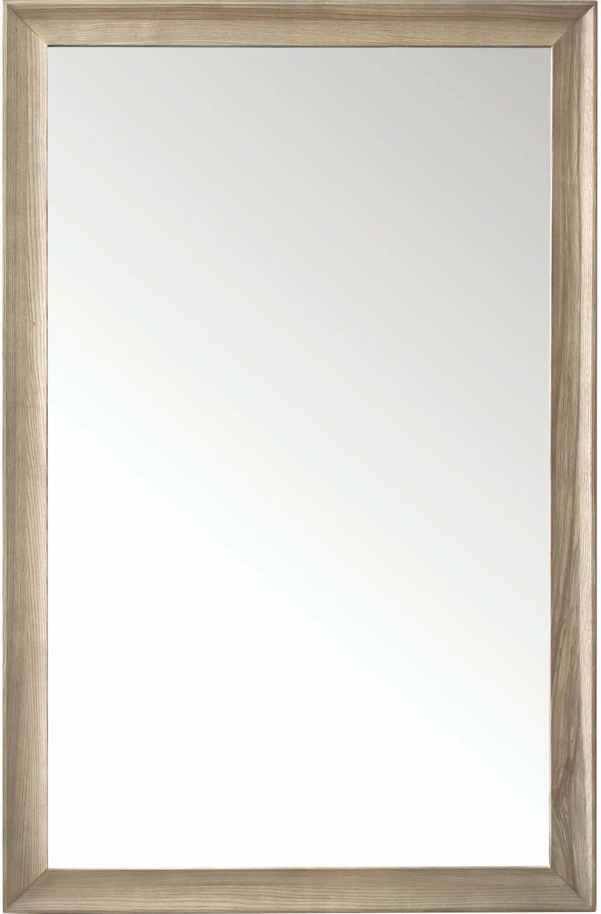 James Martin Vanities 735-M26 Glenbrooke 26" W x 40" H Transitional Rectangular Wood Framed Bathroom Wall Mirror Whitewashed Oak Home Decor Mirrors