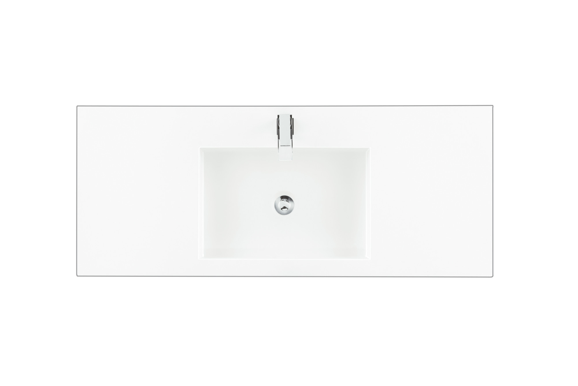 Photos - Washbasin cabinet Martin James  Vanities CS-348 48" Stone Composite Vanity Top with 1 Integrated Stone Composite Sink and 1 Faucet Hole Glossy 