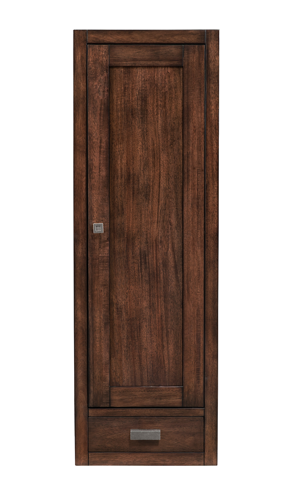 Photos - Wardrobe Martin James  Vanities E444-H12R Addison 45" MDF Free Standing Linen Tower Mid Century Acacia Bathroom Cabinets Linen Towers 
