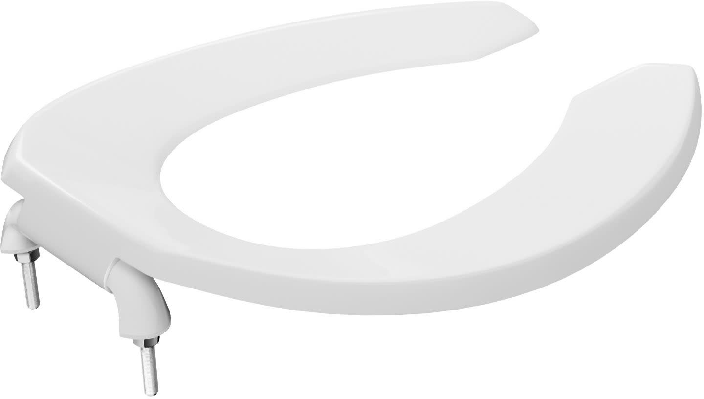 Photos - Toilet Seat Jones Stephens C106SSCAM00 DLX ANTI-MIC HD COM SELF-SU OFLC WHT EL White Toilets and Bidets  Elongated Toilet Se