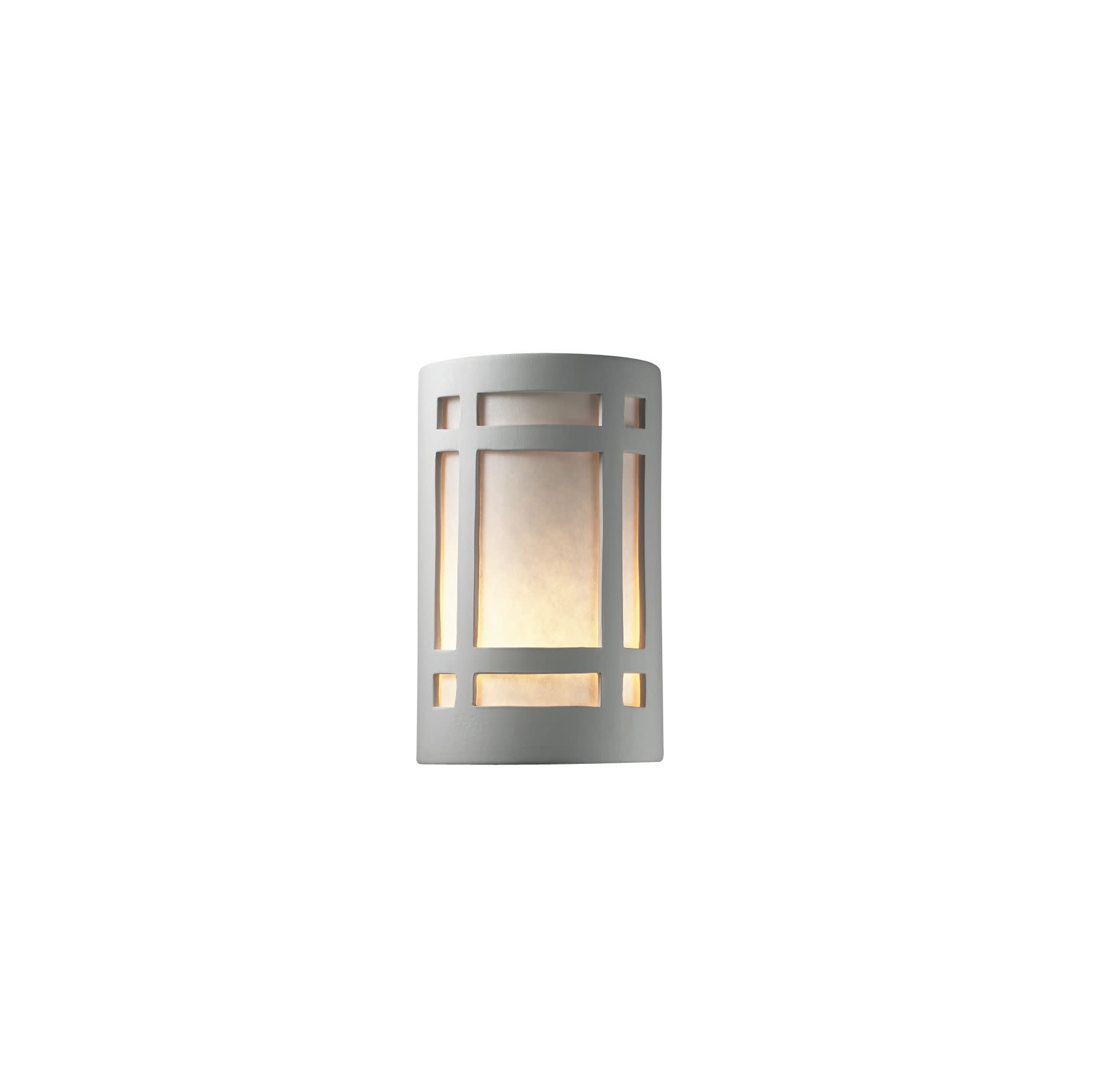 Photos - Floodlight / Street Light Craftsman Justice Design Group CER-7485W Single Light 9.5" Outdoor Small  Window Wall Sconce Rated for Wet Locations from the 