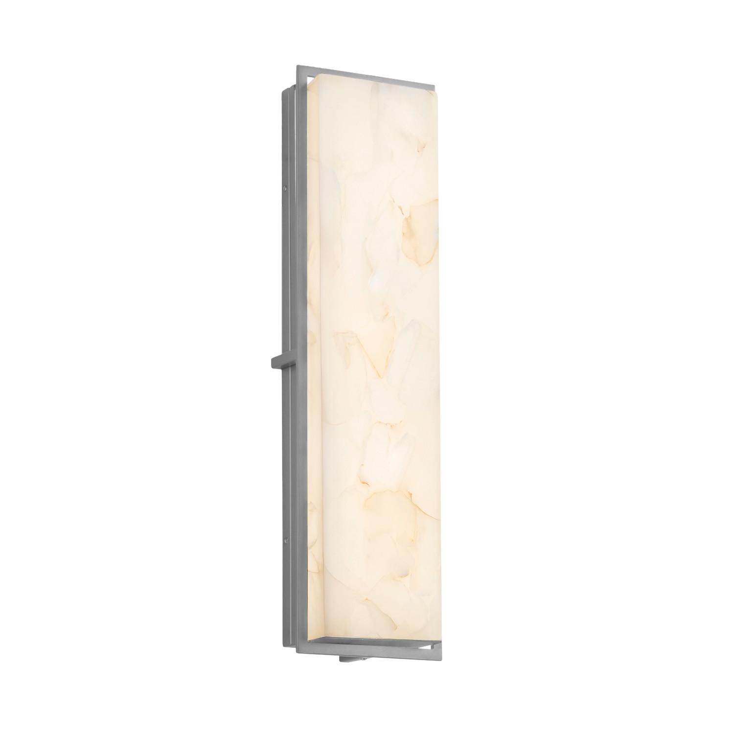 Photos - Floodlight / Street Light Avalon Justice Design Group ALR-7565W  Single Light 24" Tall Integrated LED Outdoor Wall Sconce with Shaved Alabaster Stone S 