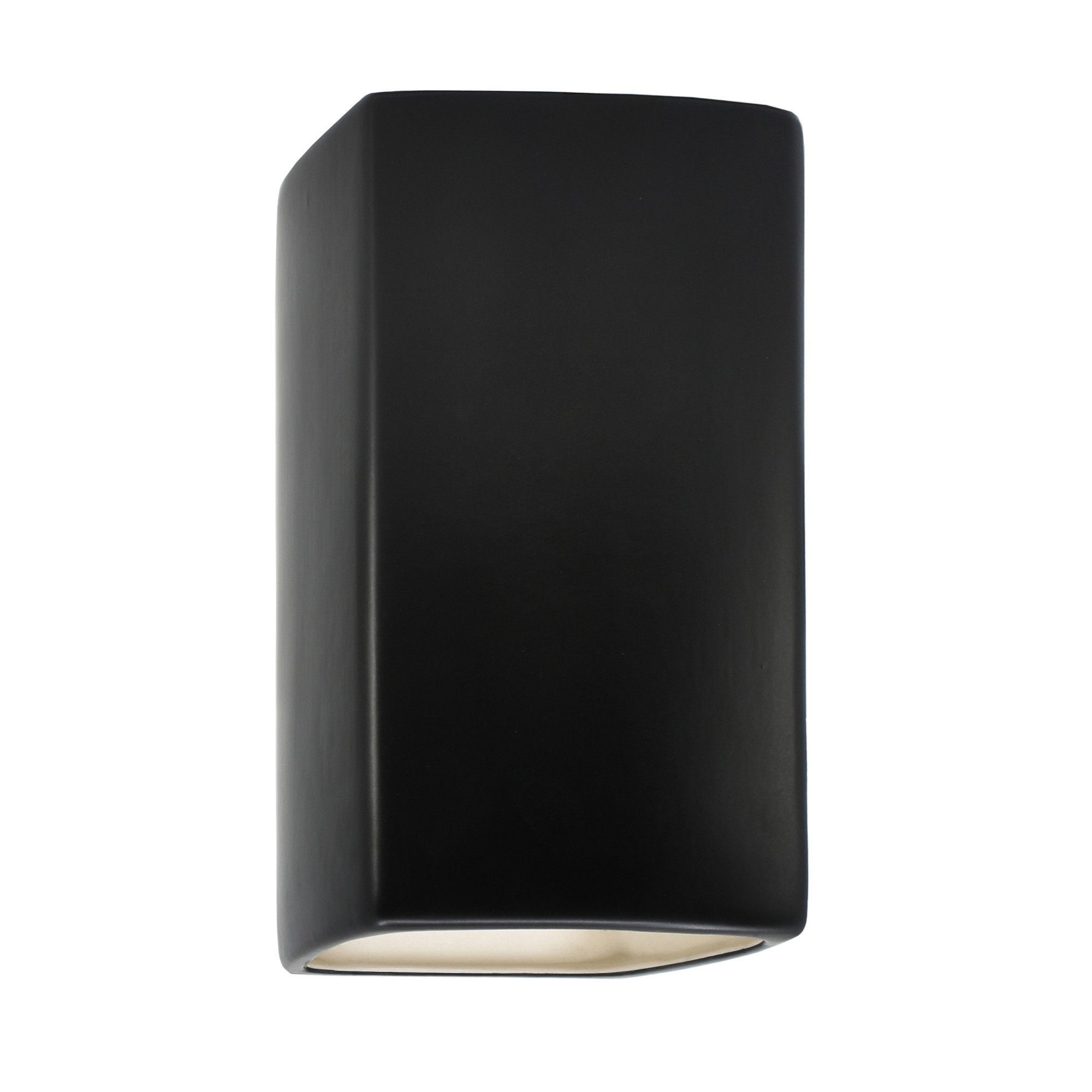 Photos - Floodlight / Street Light Carbon Justice Design Group CER-0910W Ambiance 10" Tall Rectangular Closed Top Outdoor Wall Sconce  Matte Black Outdoor Light 