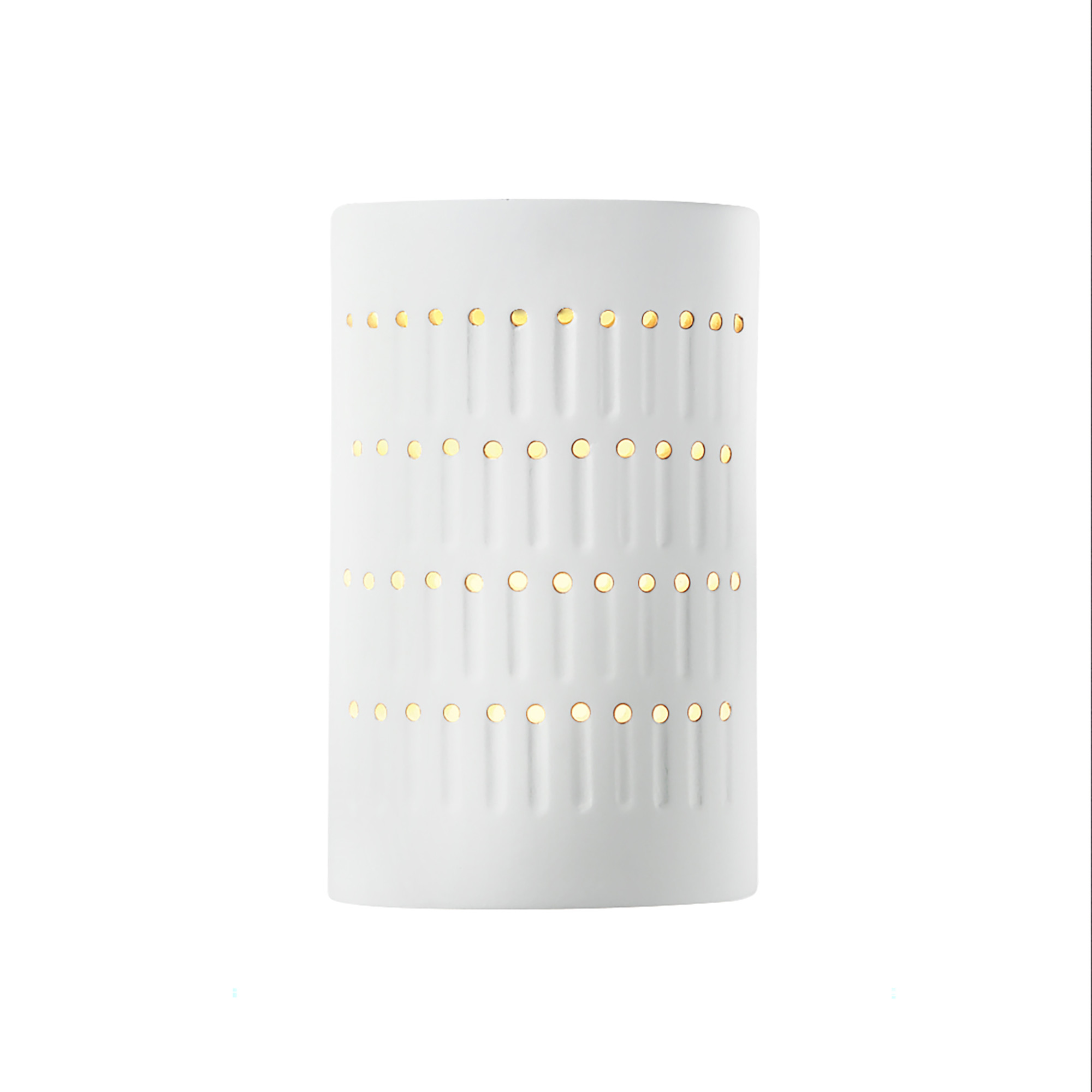 Photos - Chandelier / Lamp GLOSS Justice Design Group CER-2285 Ambiance 10" Tall Wall Sconce  White Indoor Lighting Wall Sconces CER-2285-WHT 