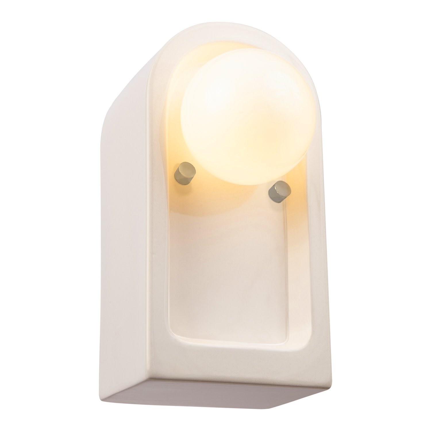 Photos - Chandelier / Lamp Justice Design Group CER-3010 Ambiance 9" Tall Wall Sconce Matte White Indoor Lighting Wall Sconces CER-3010-MAT
