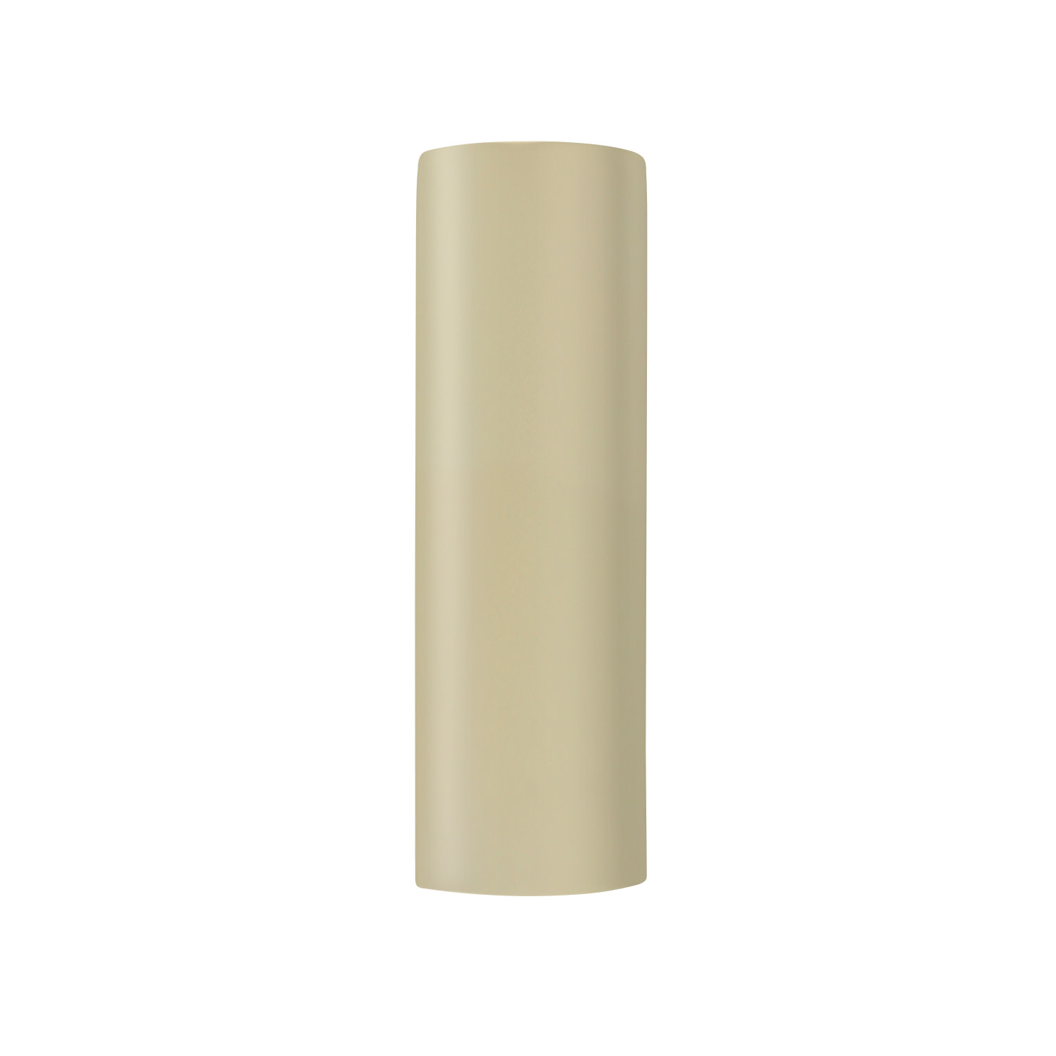 Justice Design Group CER-5405 Ambiance 2 Light 17" Tall Half Cylinder Open Top Wall Sconce Vanilla Gloss Indoor Lighting Wall Sconces